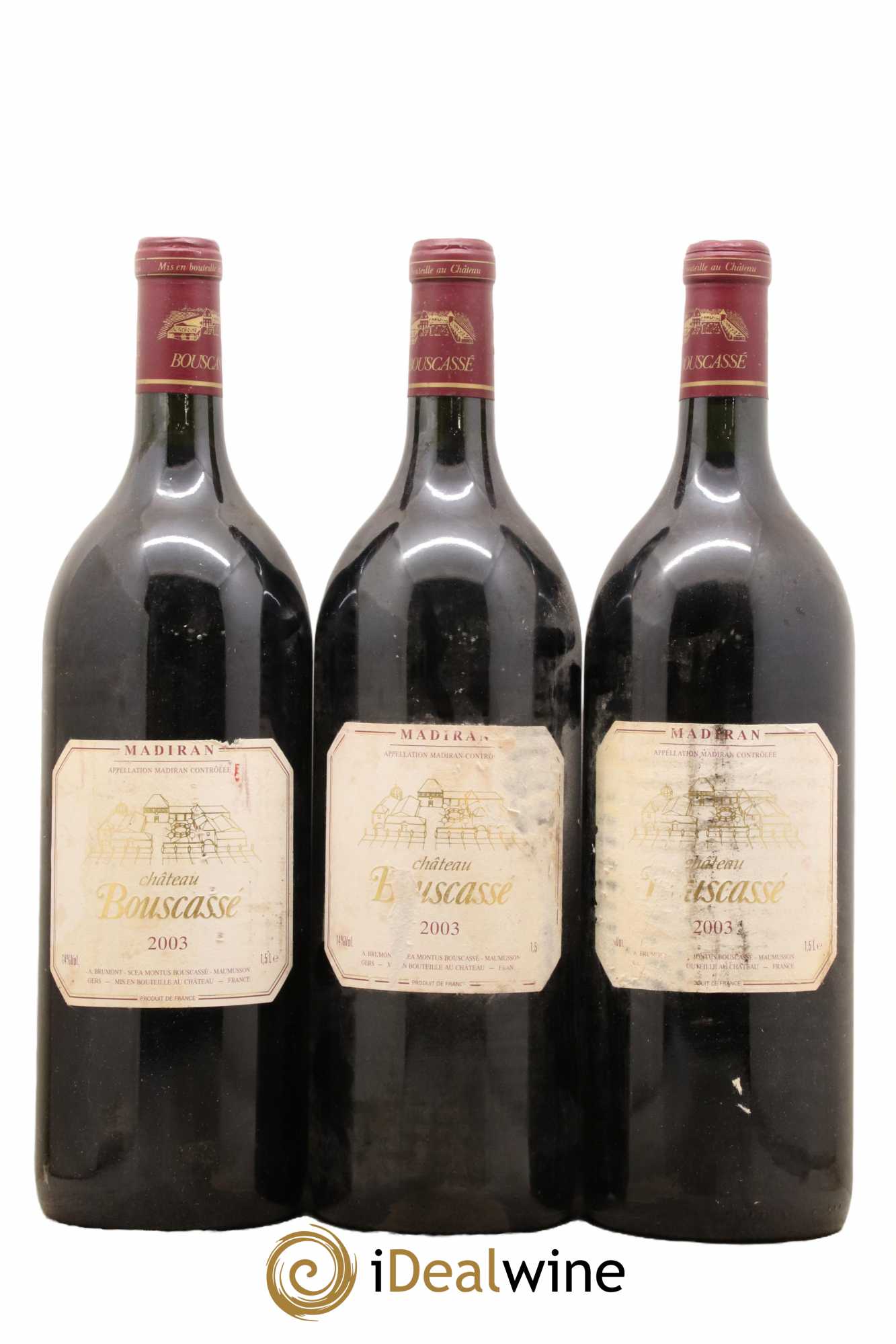 Madiran Château Bouscassé Alain Brumont 2003 - Lot de 3 magnums - 0
