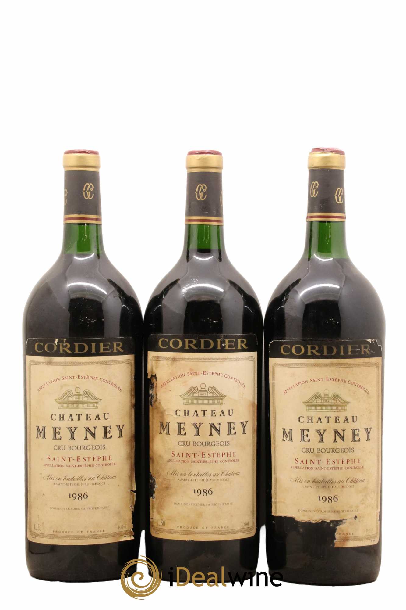 Château Meyney 1986 - Lot de 3 magnums - 0