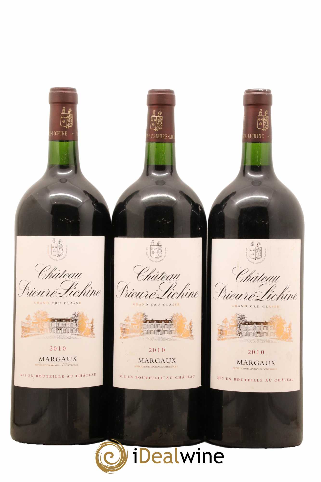 Château Prieuré Lichine 4ème Grand Cru Classé 2010 - Lot de 3 magnums - 0