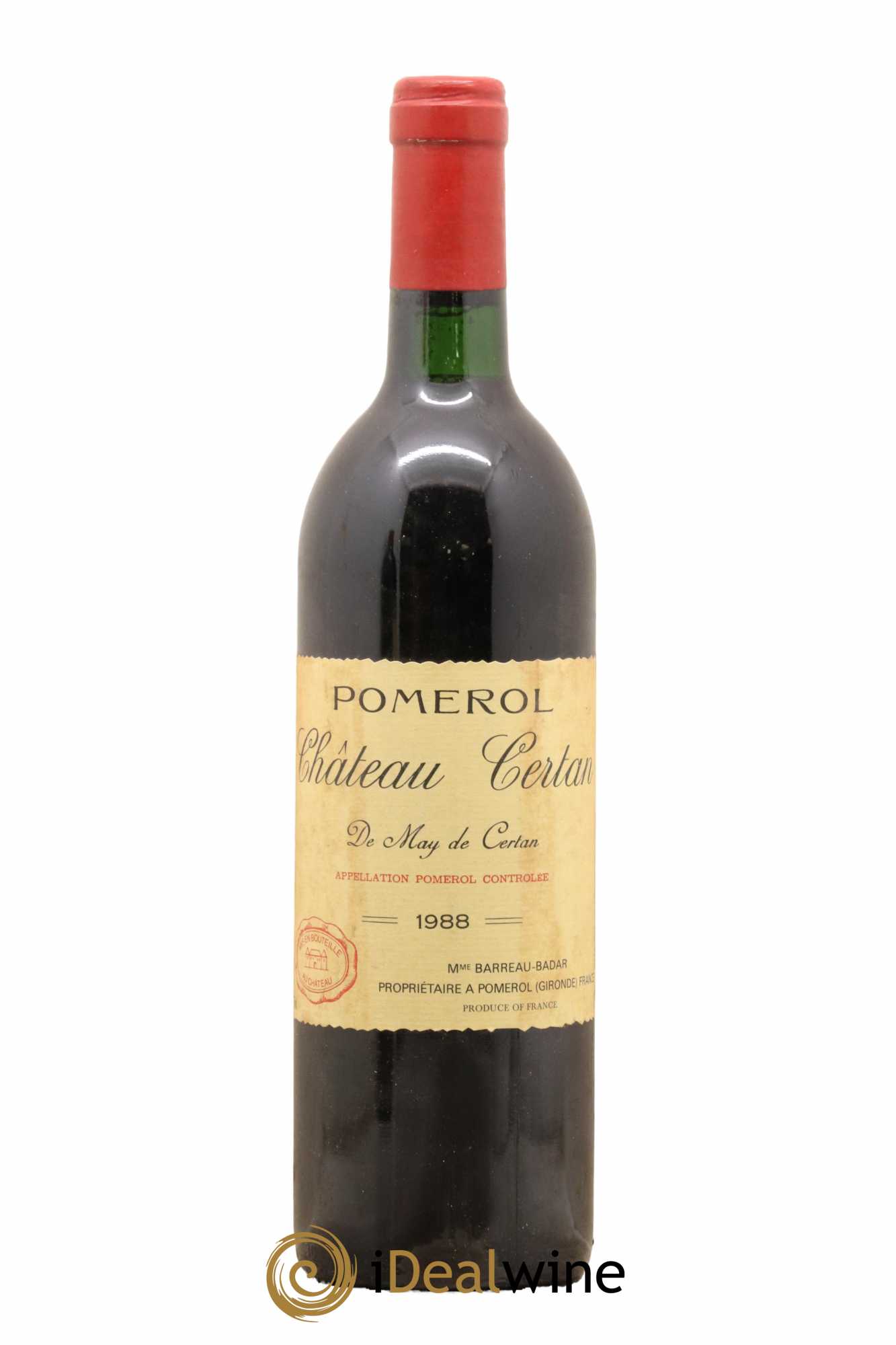 Château Certan de May 1988 - Lot de 1 bouteille - 0