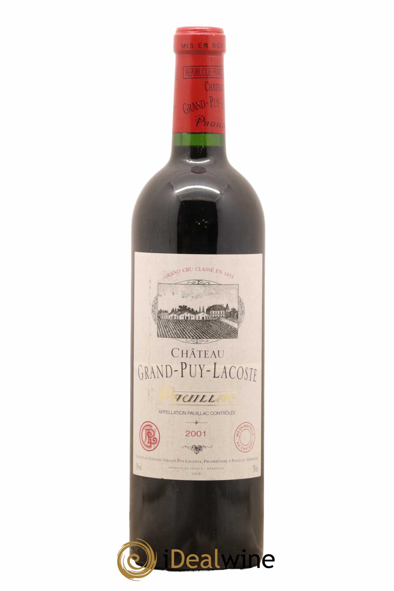 Château Grand Puy Lacoste 5ème Grand Cru Classé 2001 - Lot de 1 bouteille - 0
