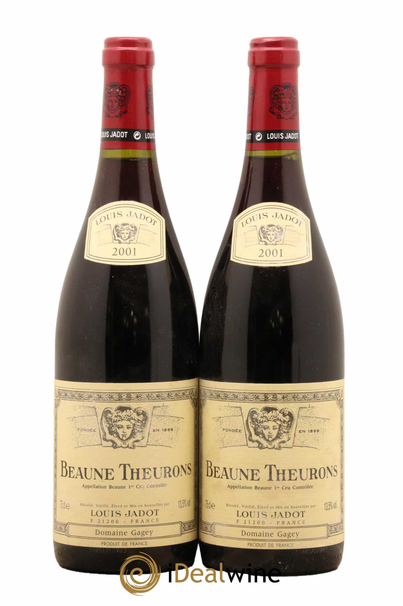 Beaune 1er Cru Theurons Maison Louis Jadot 2001 - Lot of 2 bottles - 0