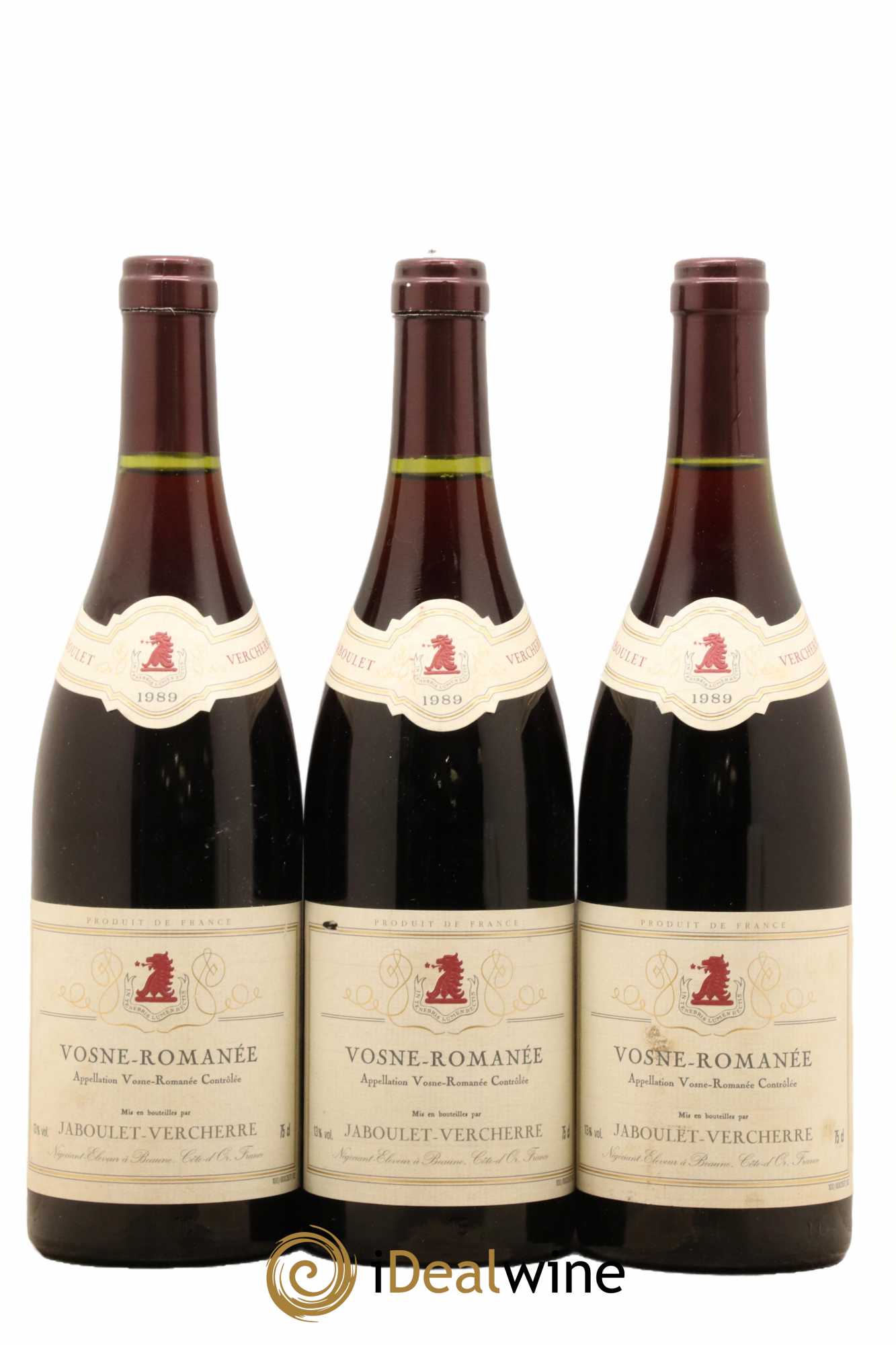Vosne-Romanée Domaine Jaboulet Verchère 1989 - Lot de 3 bouteilles - 0