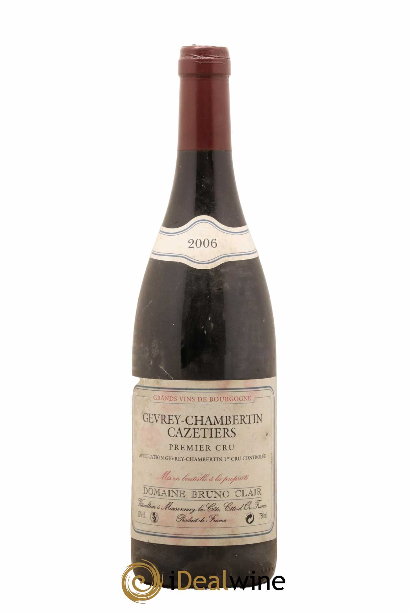 Gevrey-Chambertin 1er Cru Les Cazetiers Bruno Clair (Domaine) 2006 - Lot de 1 bouteille - 0