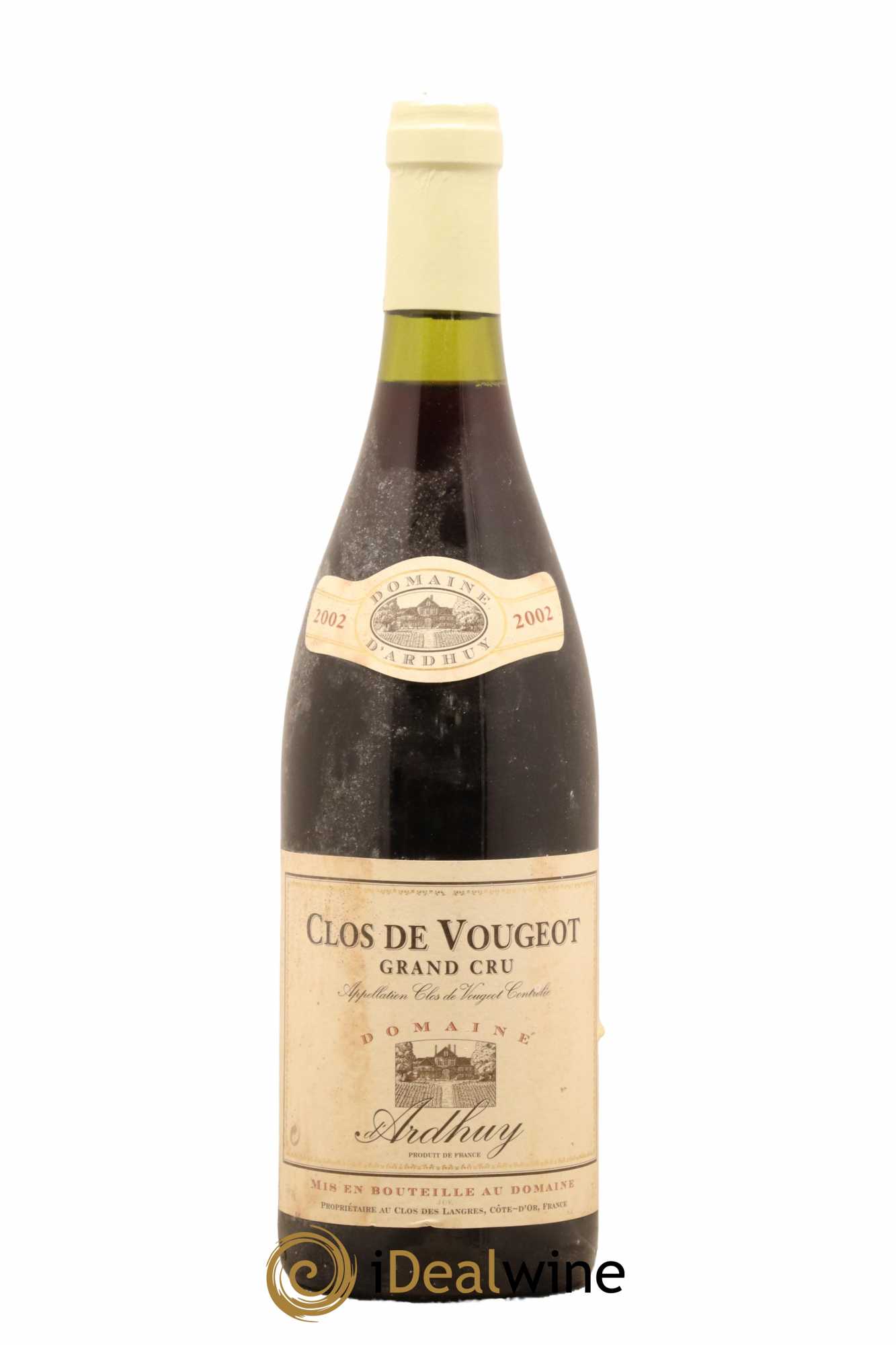 Clos de Vougeot Grand Cru Domaine d'Ardhuy 2002 - Lot de 1 bouteille - 0