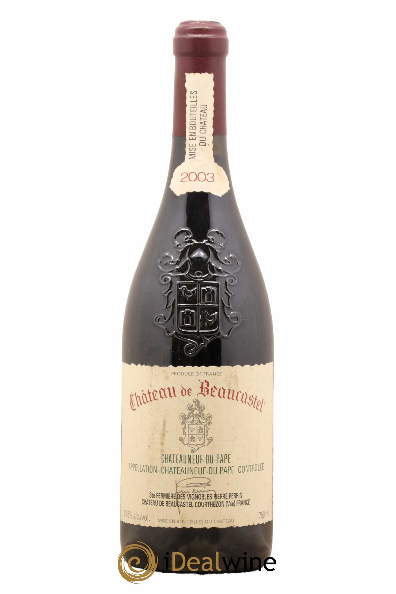 Châteauneuf-du-Pape Château de Beaucastel Famille Perrin 2003 - Lot de 1 bouteille - 0