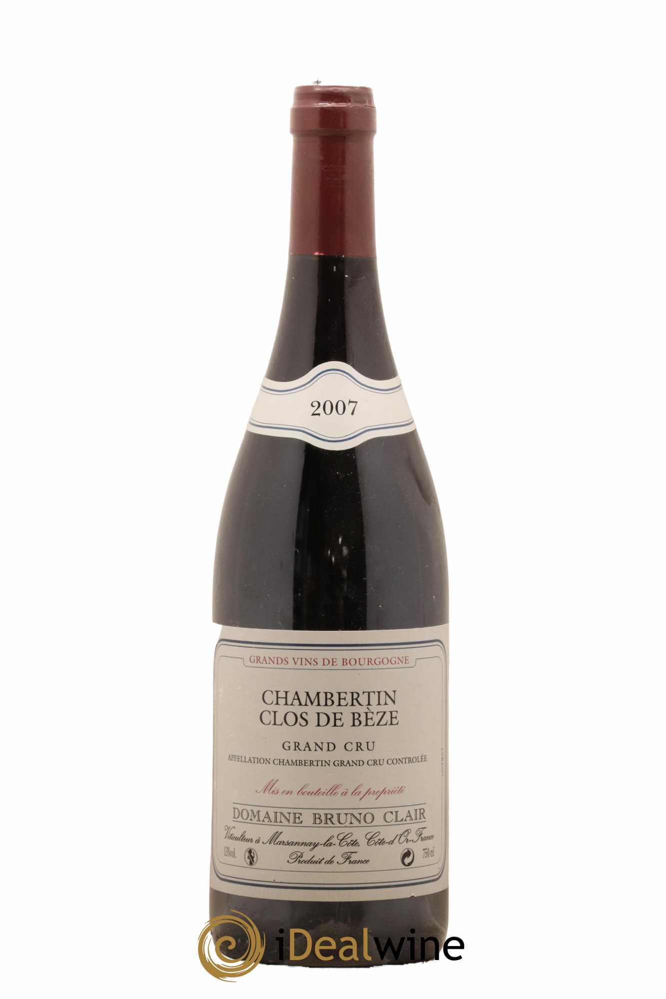 Chambertin Clos de Bèze Grand Cru Bruno Clair (Domaine) 2007 - Lot de 1 bouteille - 0