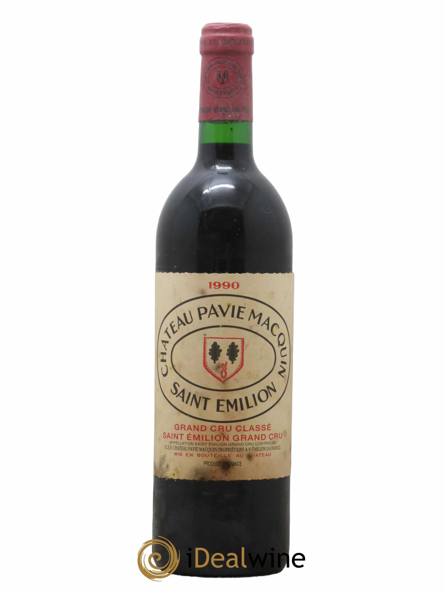 Château Pavie Macquin 1er Grand Cru Classé B 1990 - Lot de 1 bouteille - 0