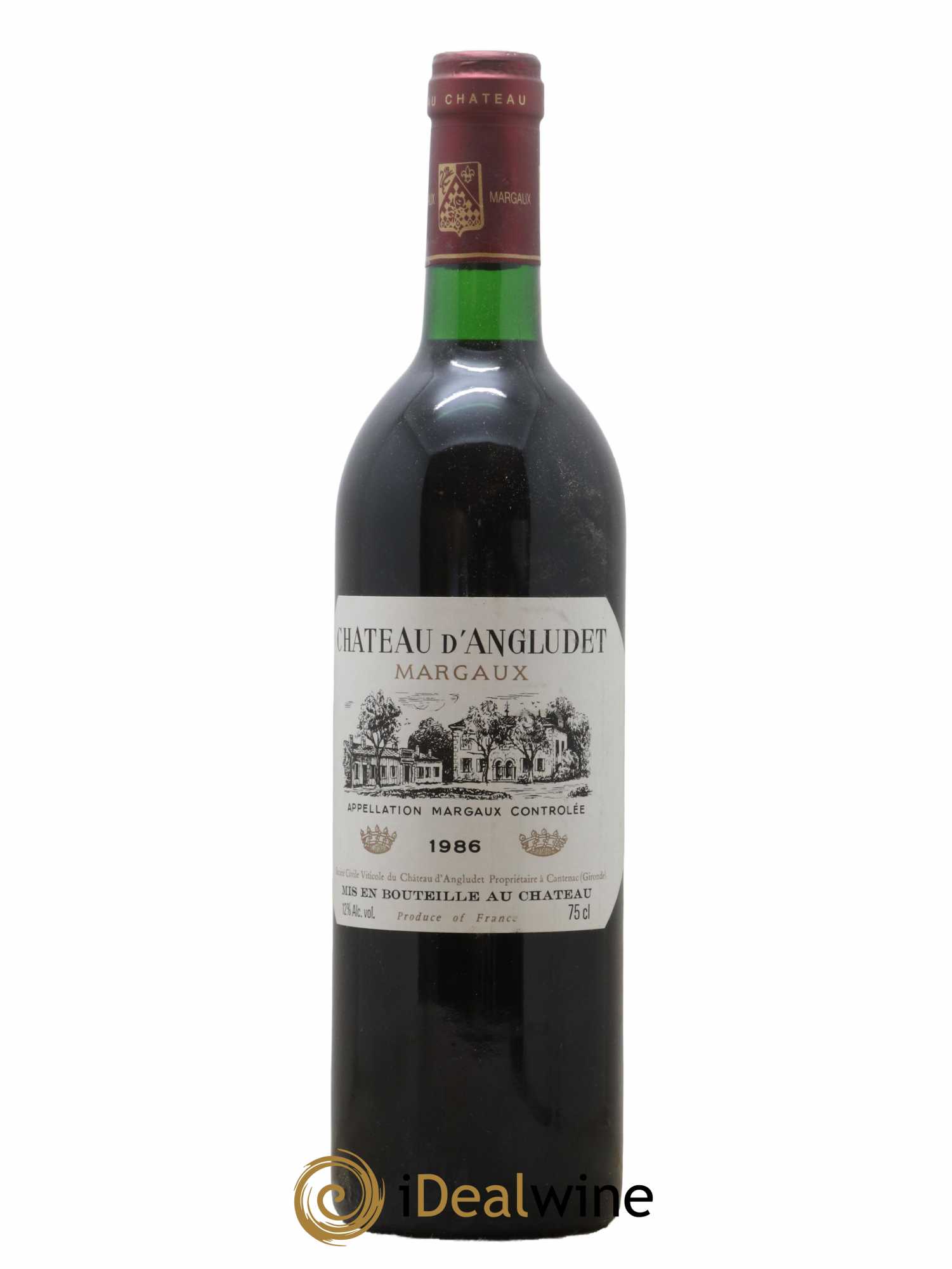 Château d' Angludet Cru Bourgeois 1986 - Lot de 1 bouteille - 0