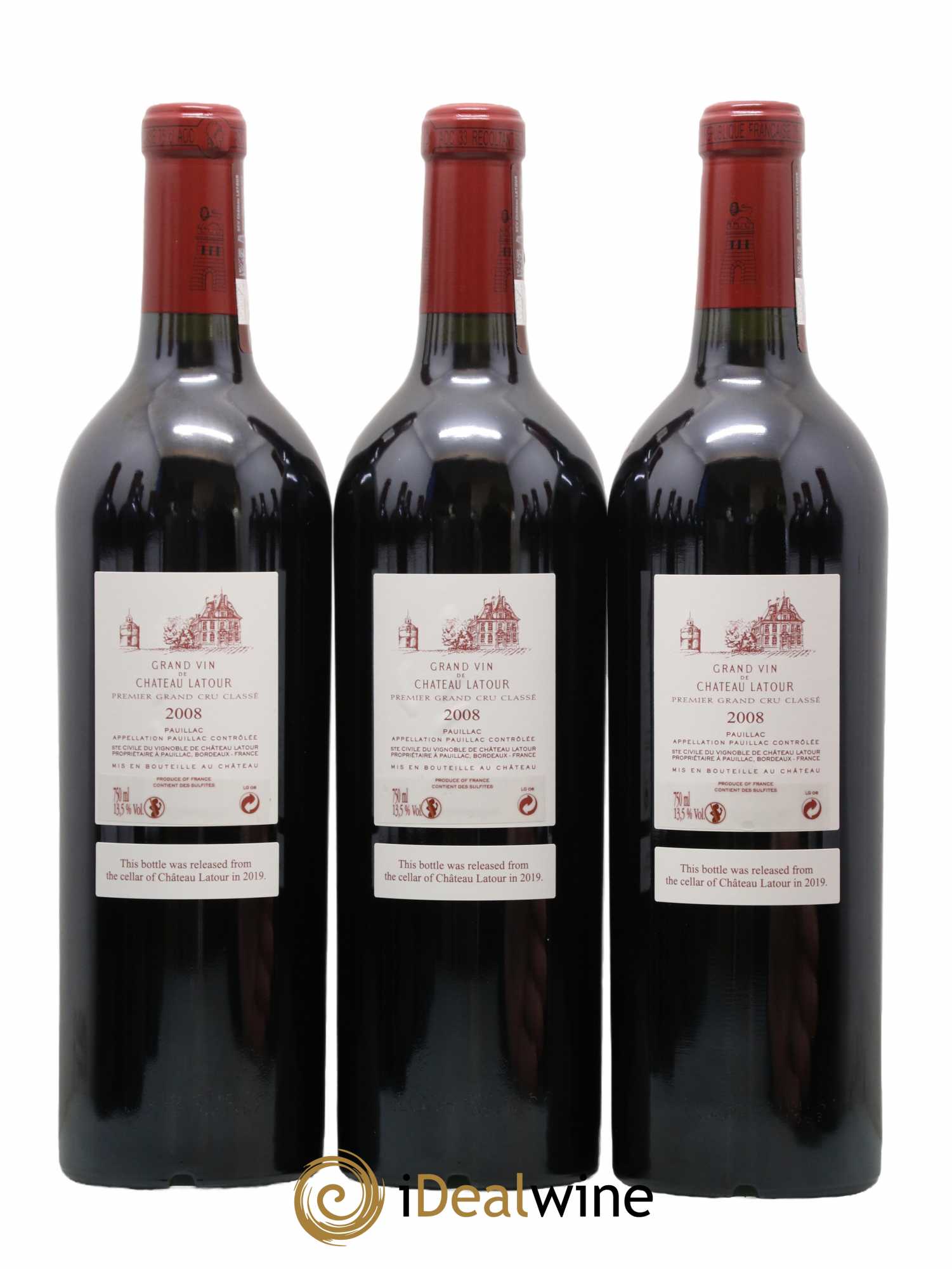 Château Latour 1er Grand Cru Classé 2008 - Lot de 6 bouteilles - 2