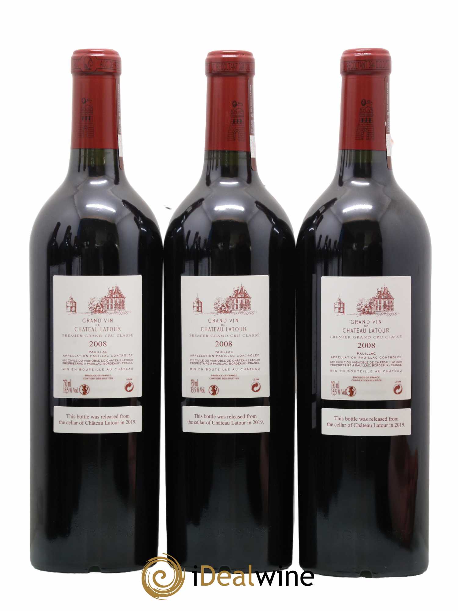 Château Latour 1er Grand Cru Classé 2008 - Lot de 6 bouteilles - 4