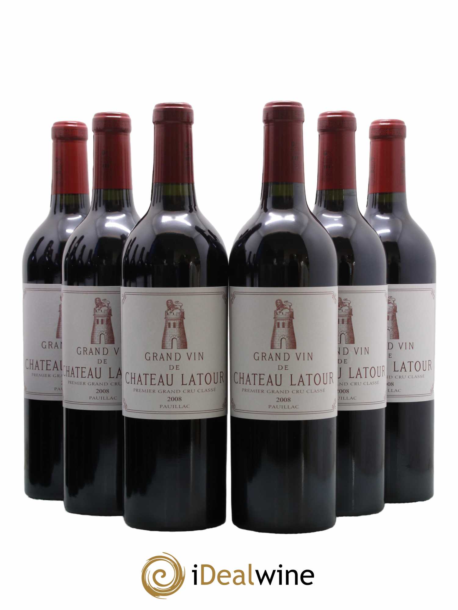 Château Latour 1er Grand Cru Classé 2008 - Lot de 6 bouteilles - 0
