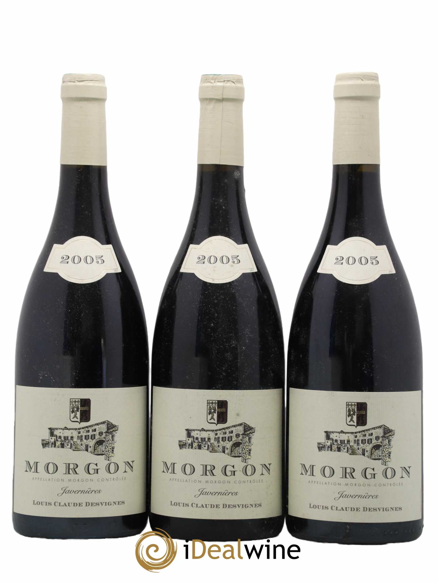 Morgon Javernières Louis-Claude Desvignes 2005 - Lot de 3 bouteilles - 0