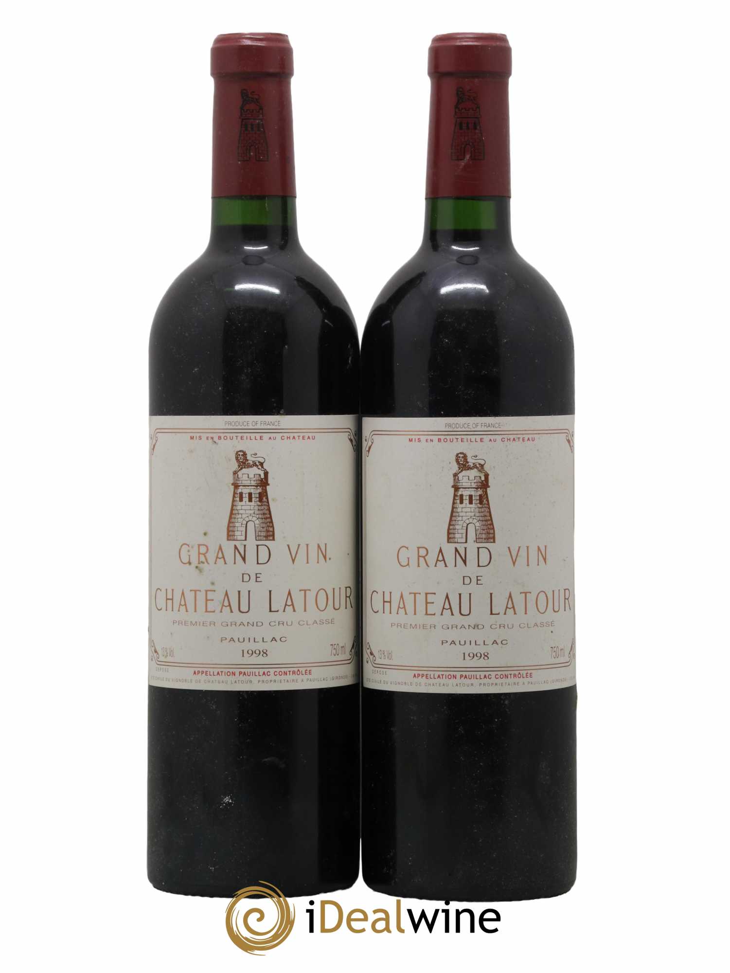 Château Latour 1er Grand Cru Classé 1998 - Lot de 2 bouteilles - 0