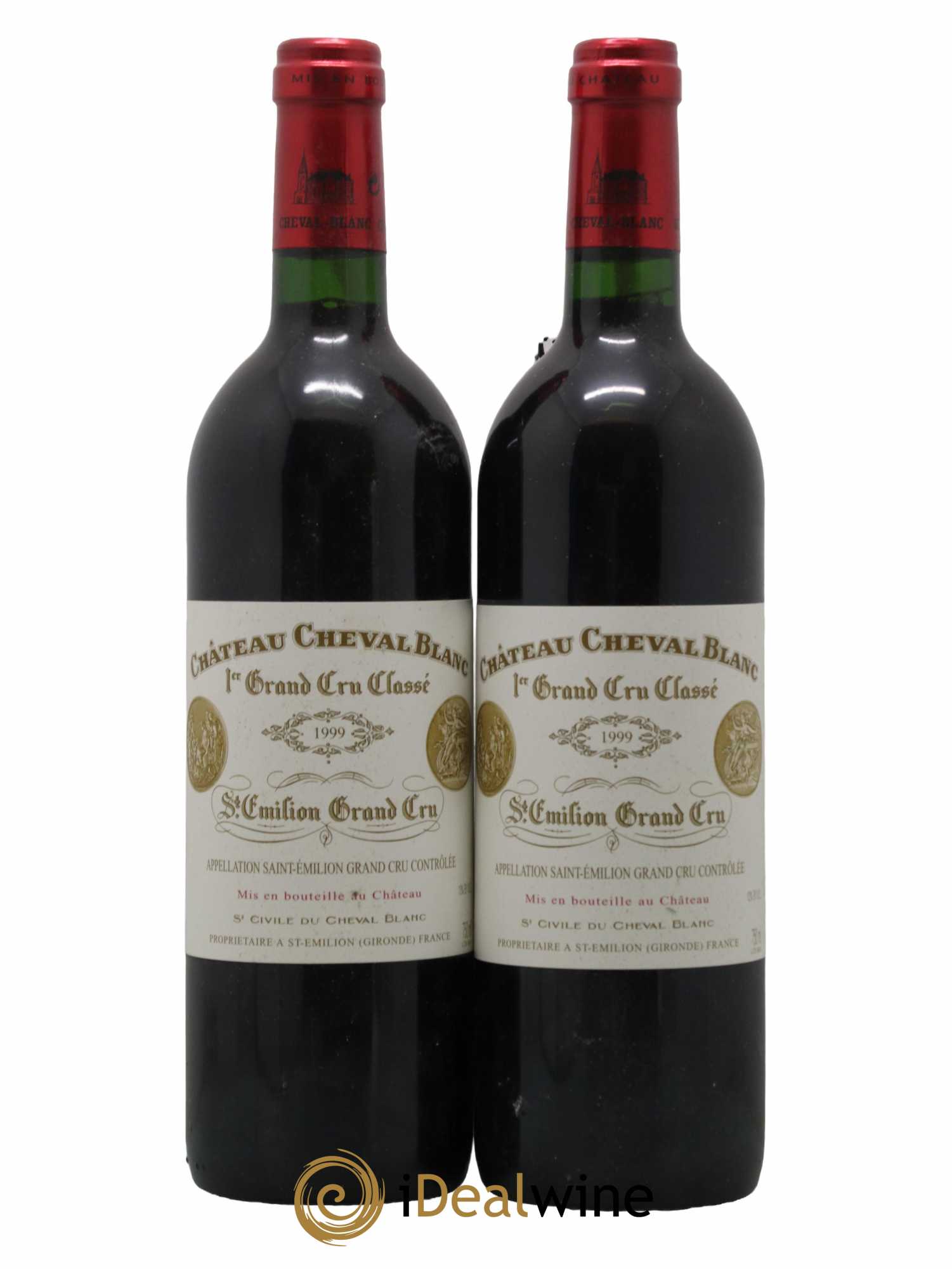 Château Cheval Blanc 1er Grand Cru Classé A 1999 - Lot de 2 bouteilles - 0