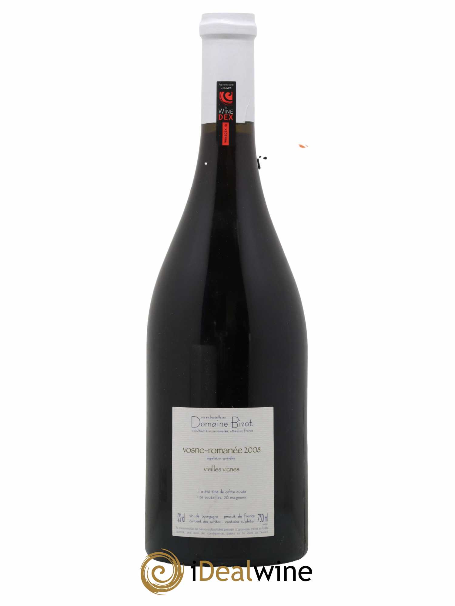 Vosne-Romanée Vieilles Vignes Bizot (Domaine)  2008 - Lot of 1 bottle - 1