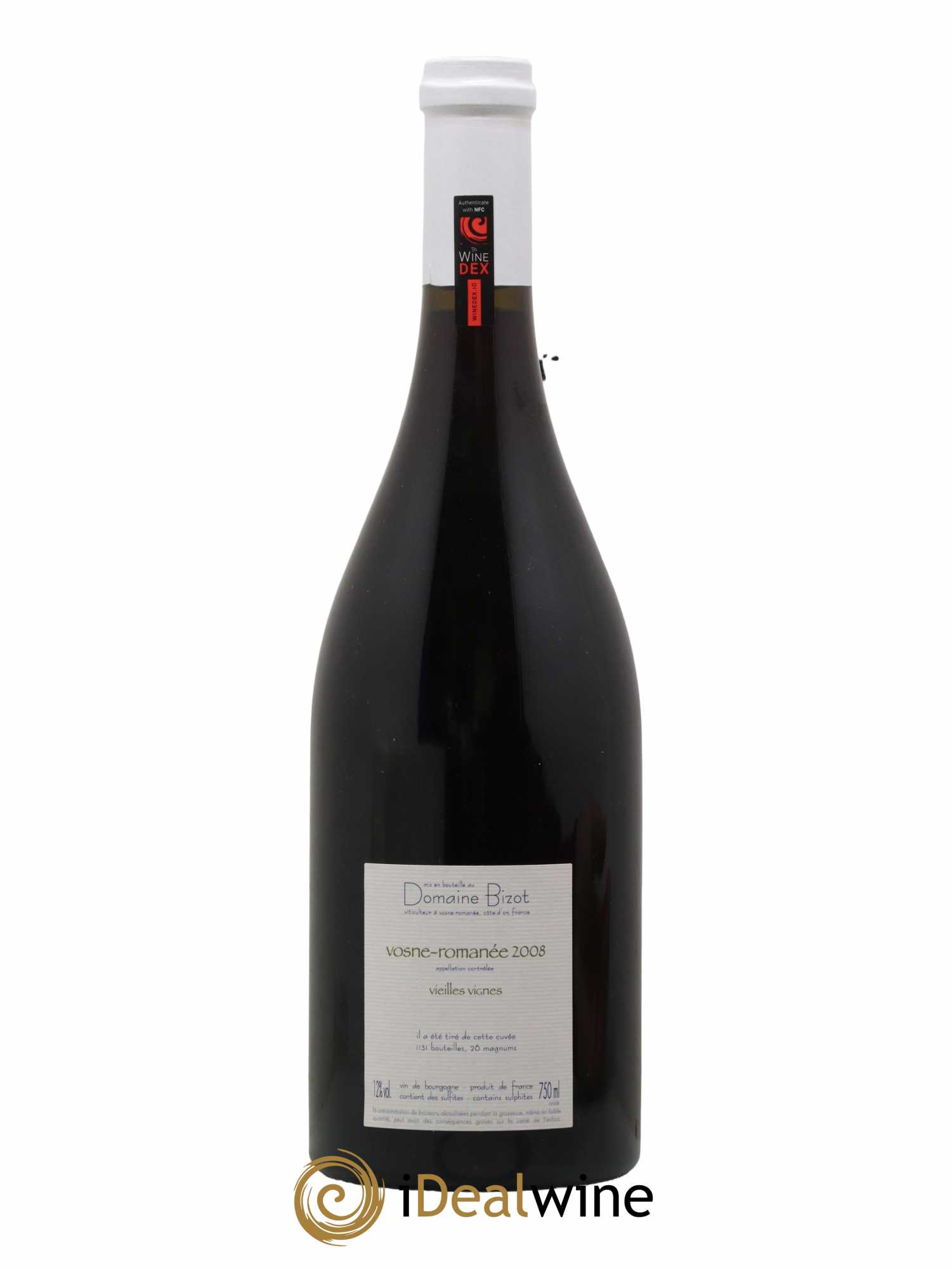 Vosne-Romanée Vieilles Vignes Bizot (Domaine) 2008 - Lot of 1 bottle - 1