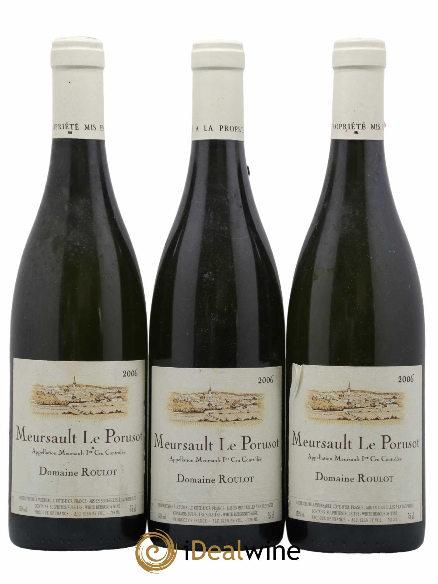 Meursault 1er Cru Le Porusot Roulot (Domaine) 2006 - Lot de 3 bouteilles - 0