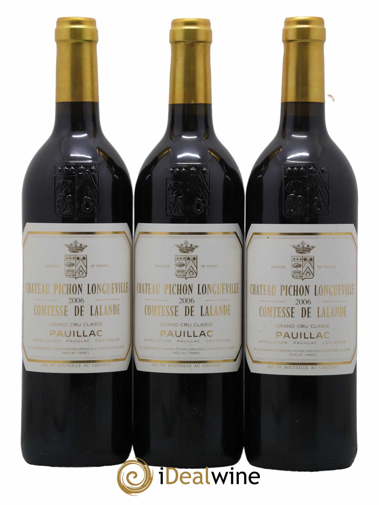 Château Pichon Longueville Comtesse de Lalande 2ème Grand Cru Classé 2006 - Lot de 3 bouteilles - 0