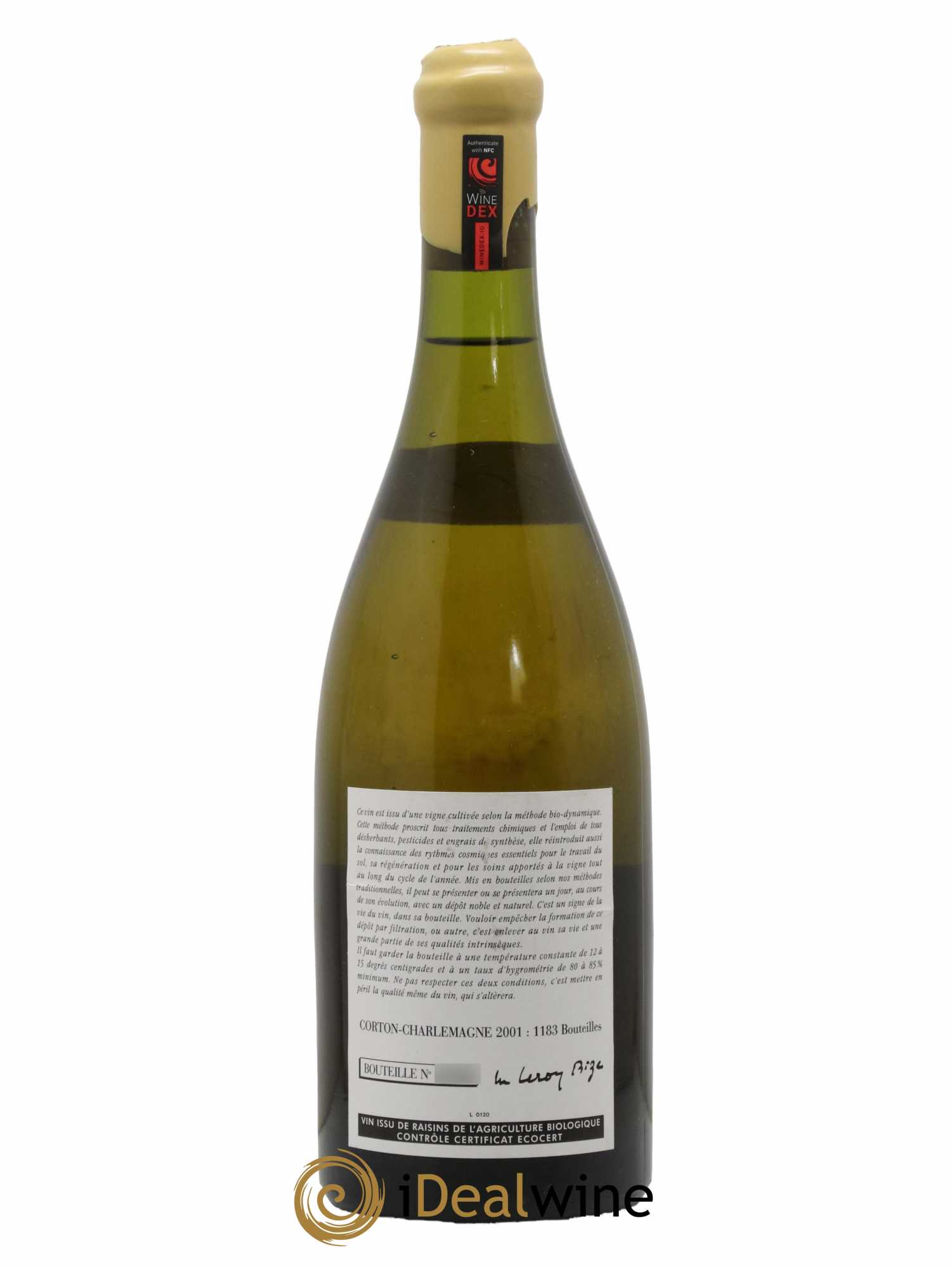 Corton-Charlemagne Grand Cru Leroy (Domaine) 2001 - Lot de 1 bouteille - 1