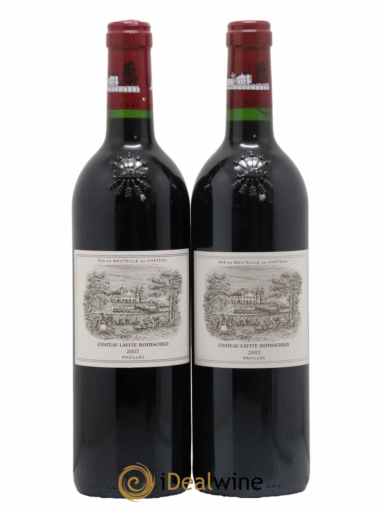 Château Lafite Rothschild 1er Grand Cru Classé 2003 - Lot de 2 bouteilles - 0