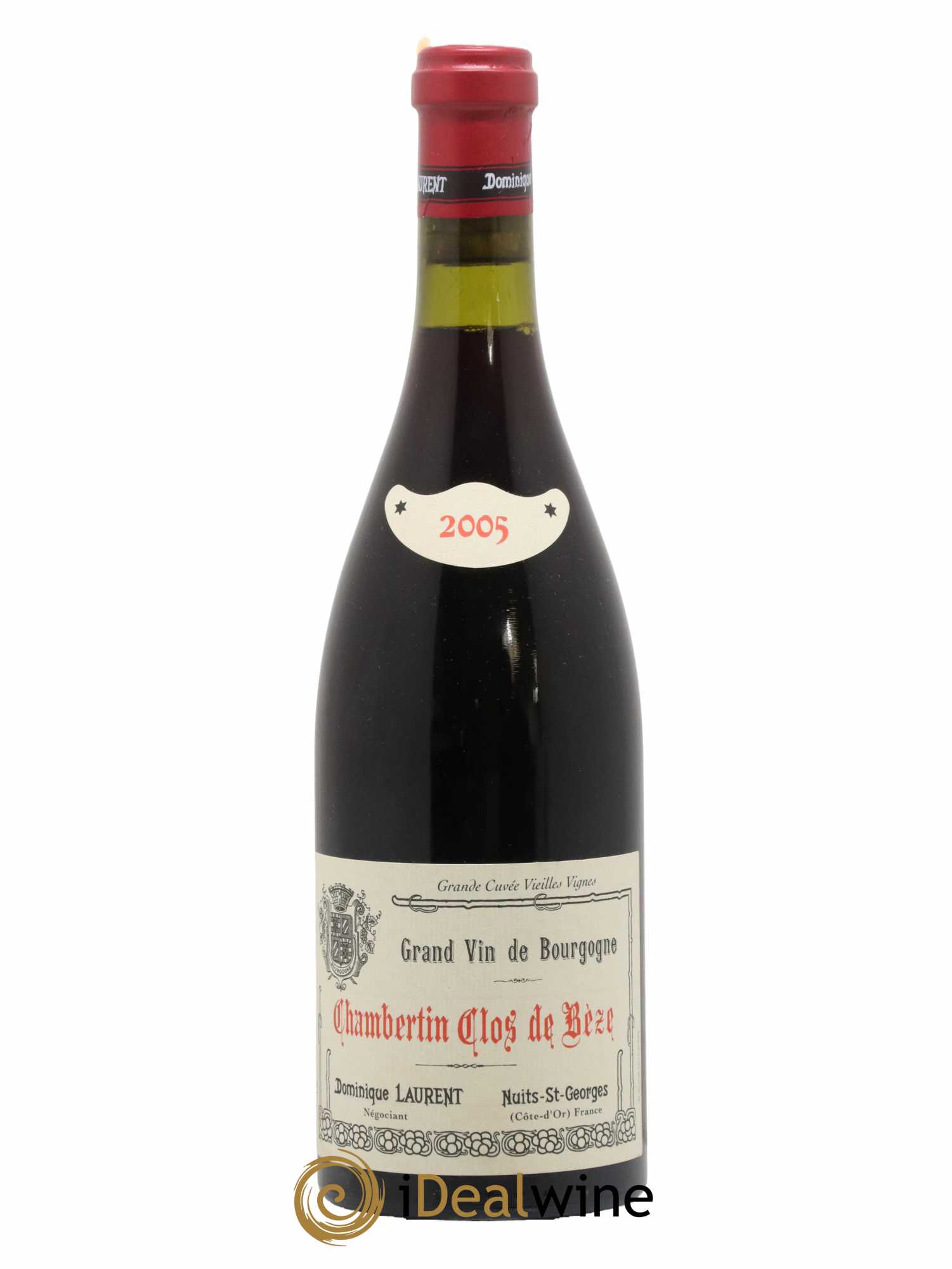 Chambertin Clos de Bèze Grand Cru Grande cuvée Vieilles vignes Dominique Laurent 2005 - Lot de 1 bouteille - 0