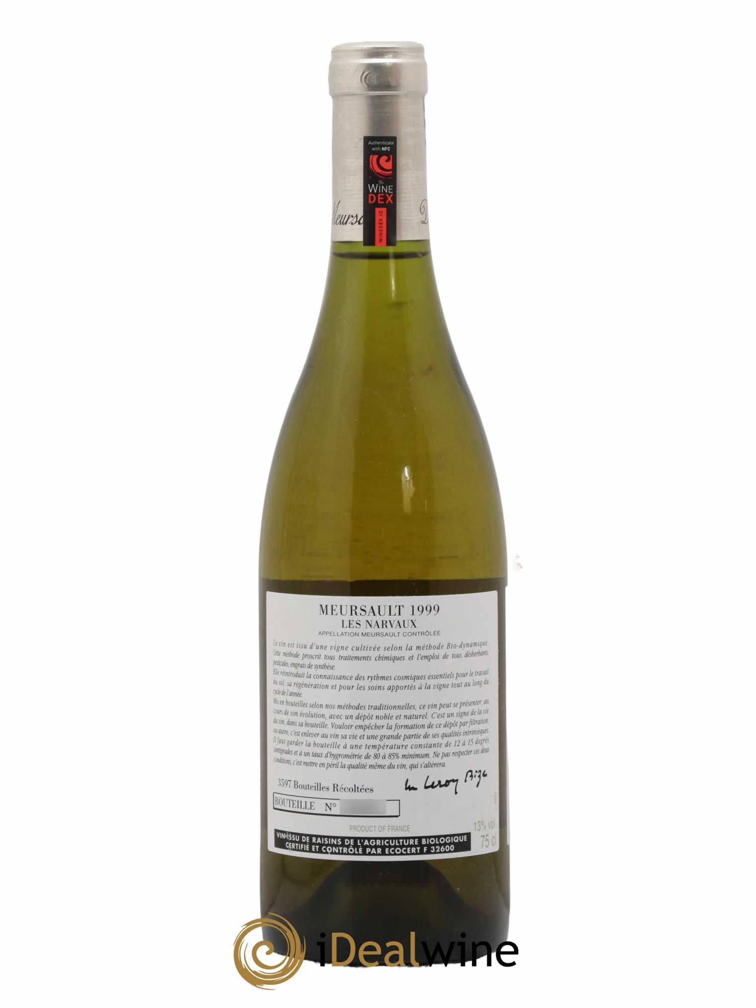 Meursault Les Narvaux d'Auvenay (Domaine) 1999 - Lot de 1 bouteille - 1