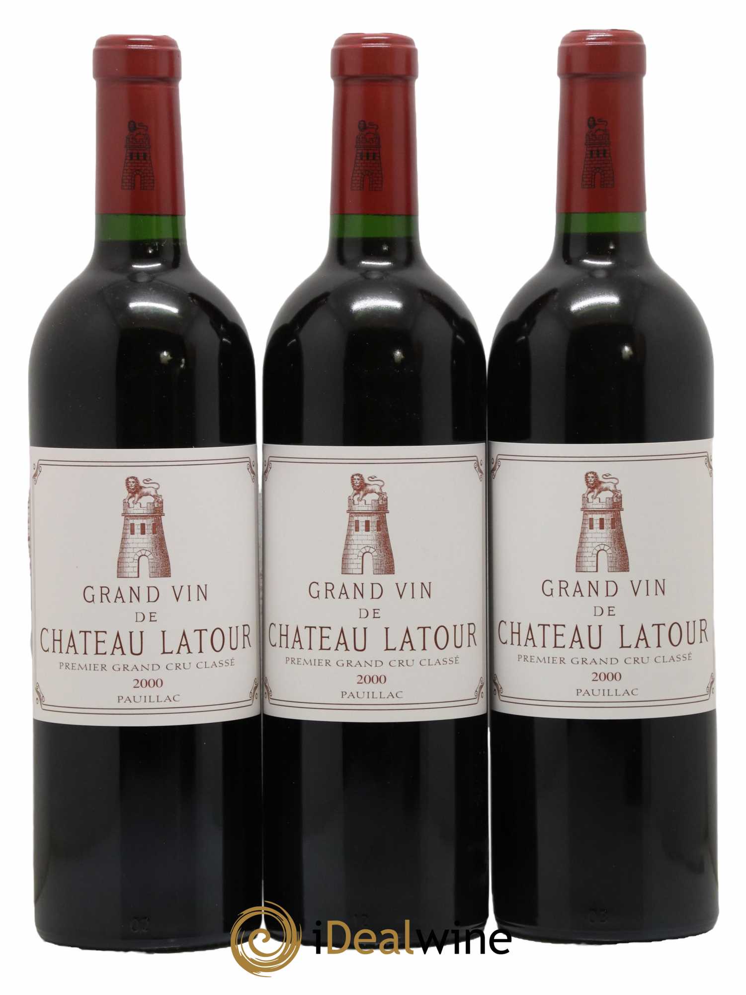 Château Latour 1er Grand Cru Classé 2000 - Lot de 3 bouteilles - 0