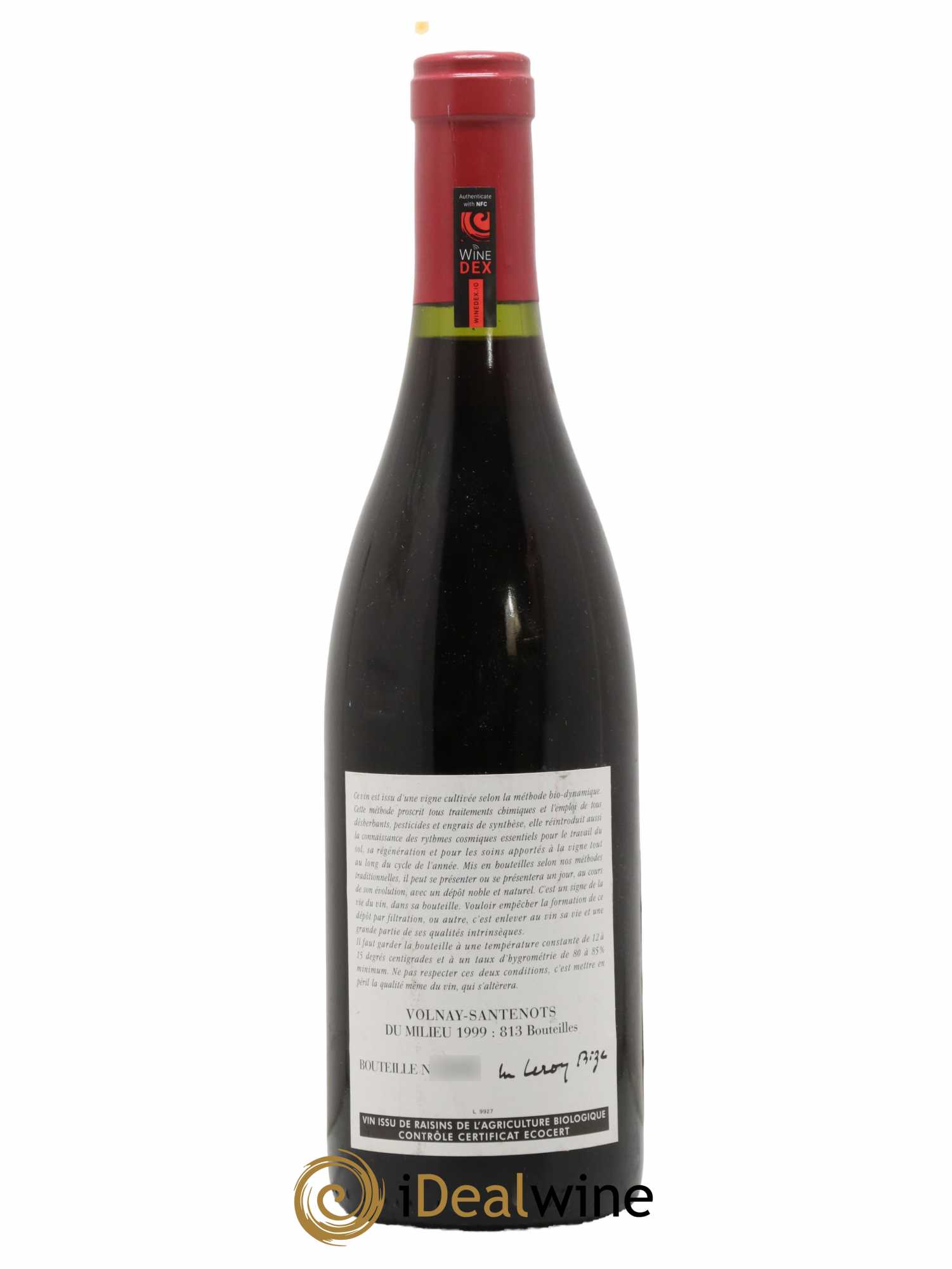 Volnay 1er Cru Santenots du Milieu Leroy (Domaine) 1999 - Lot de 1 bouteille - 1