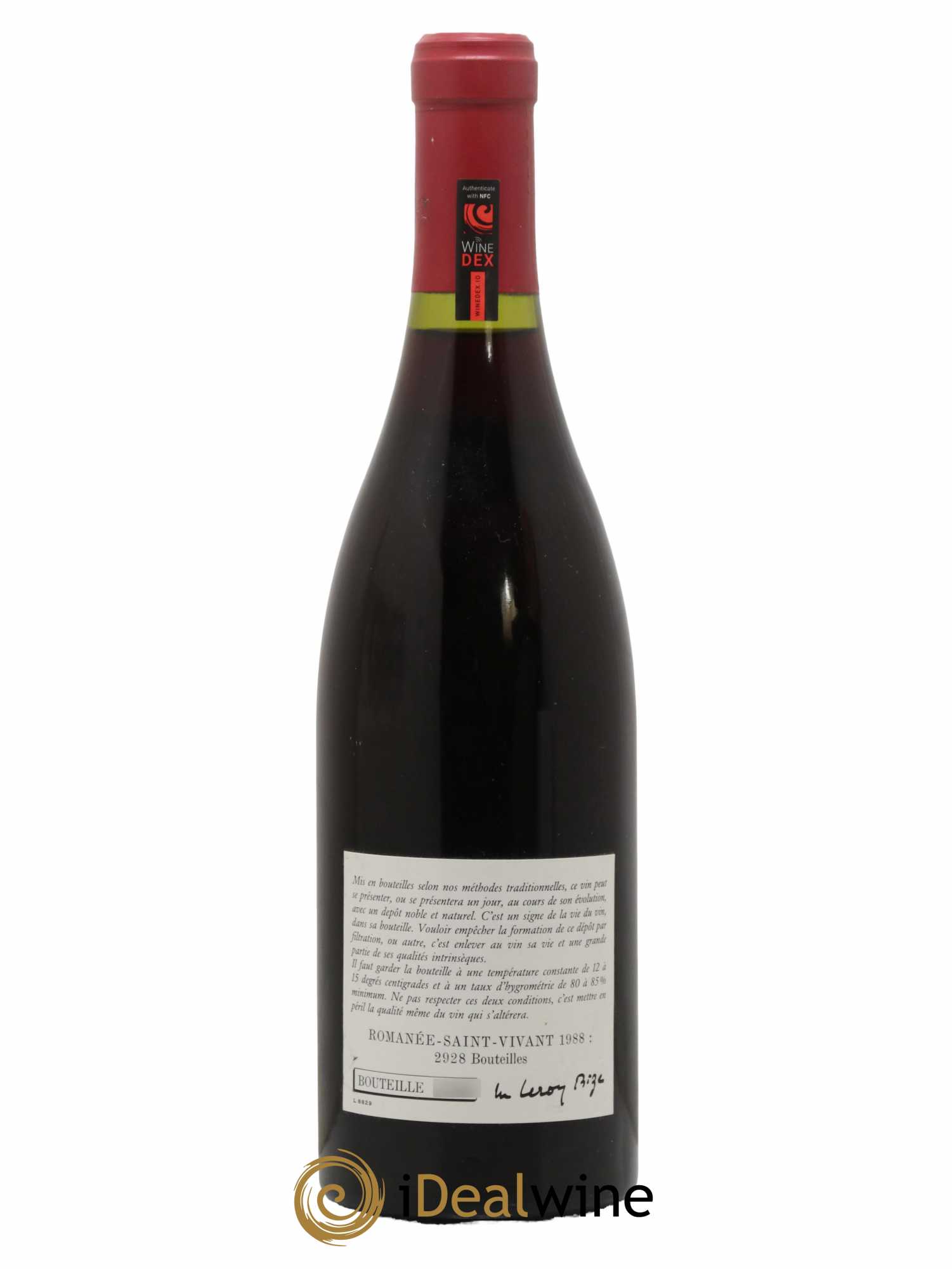 Romanée-Saint-Vivant Grand Cru Leroy (Domaine) 1988 - Posten von 1 Flasche - 1