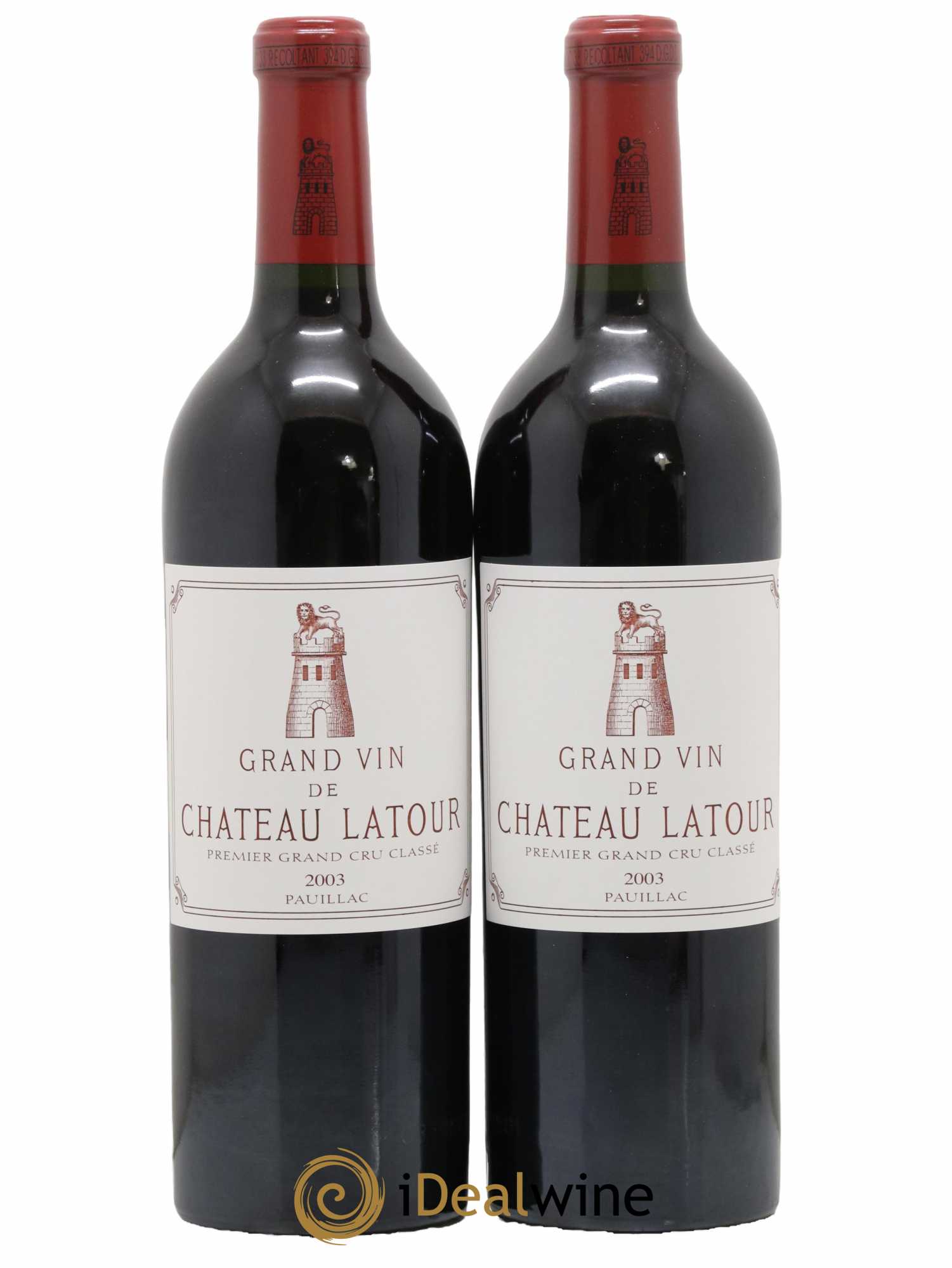 Château Latour 1er Grand Cru Classé 2003 - Lot de 2 bouteilles - 0