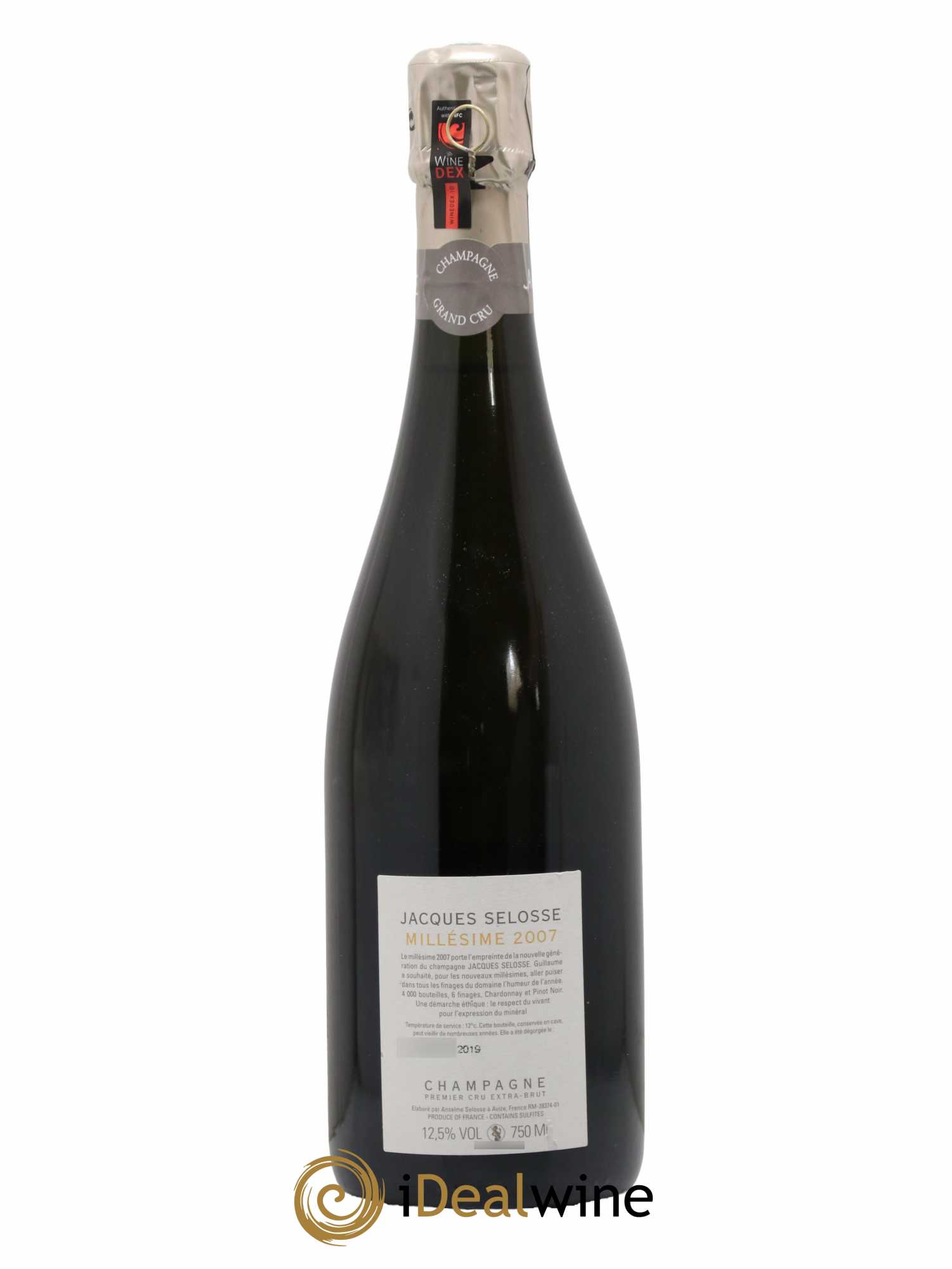1er Cru Millésimé Extra-Brut Jacques Selosse 2007 - Lot de 1 bouteille - 1