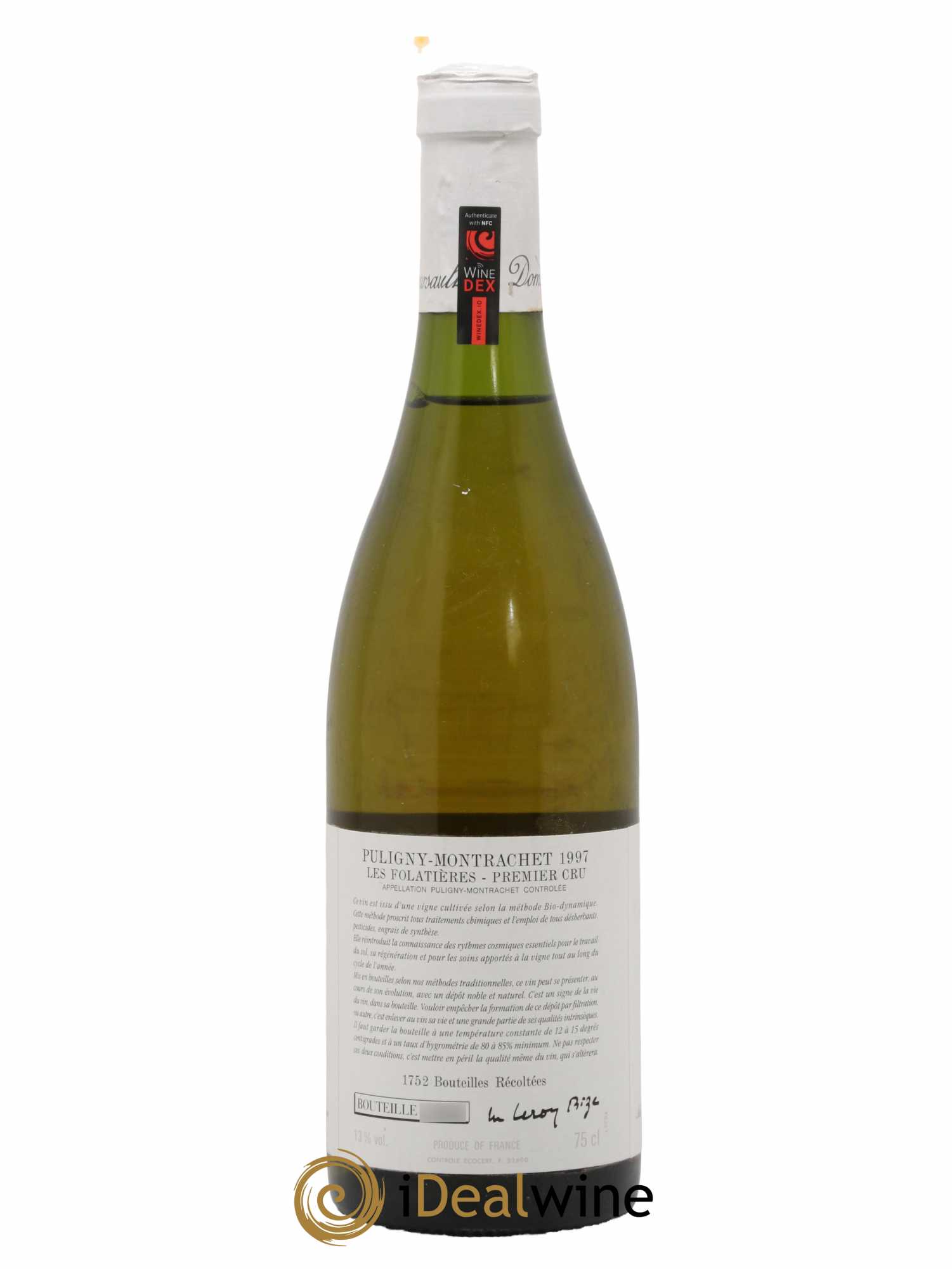 Puligny-Montrachet 1er Cru Les Folatières d'Auvenay (Domaine) 1997 - Lot de 1 bouteille - 1