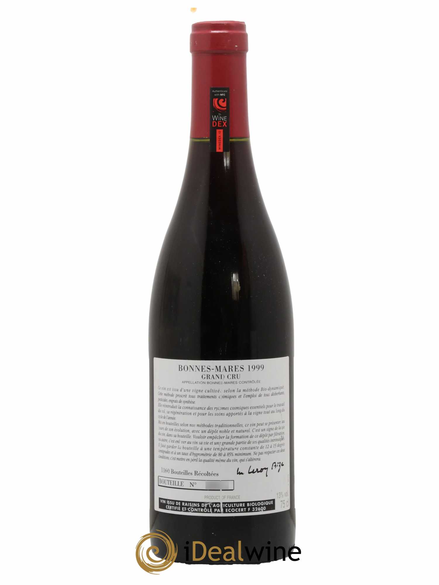 Bonnes-Mares Grand Cru d'Auvenay (Domaine) 1999 - Lot de 1 bouteille - 1