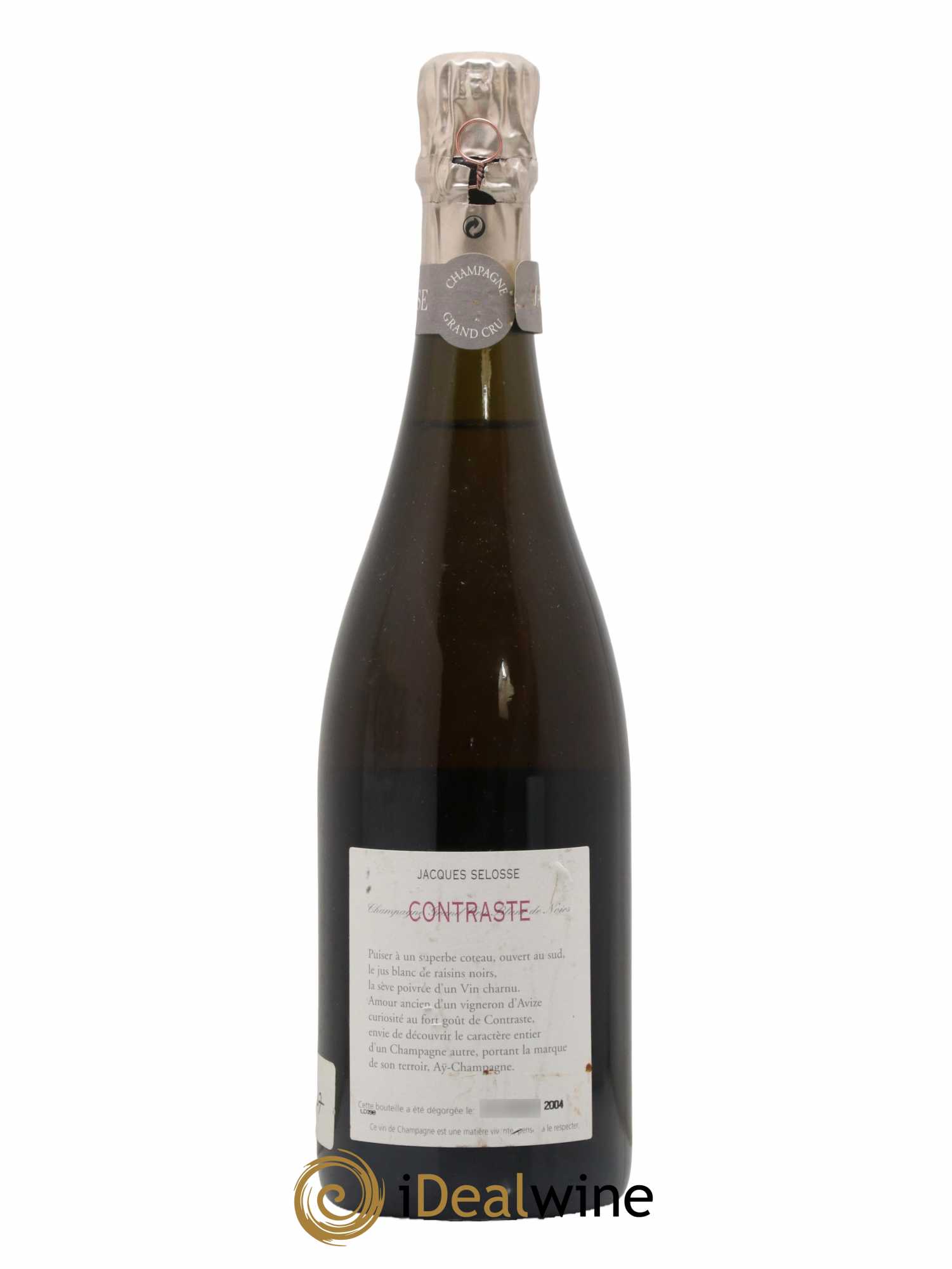 Contraste Blanc de Noirs Grand Cru Brut Jacques Selosse - Lot de 1 bouteille - 1