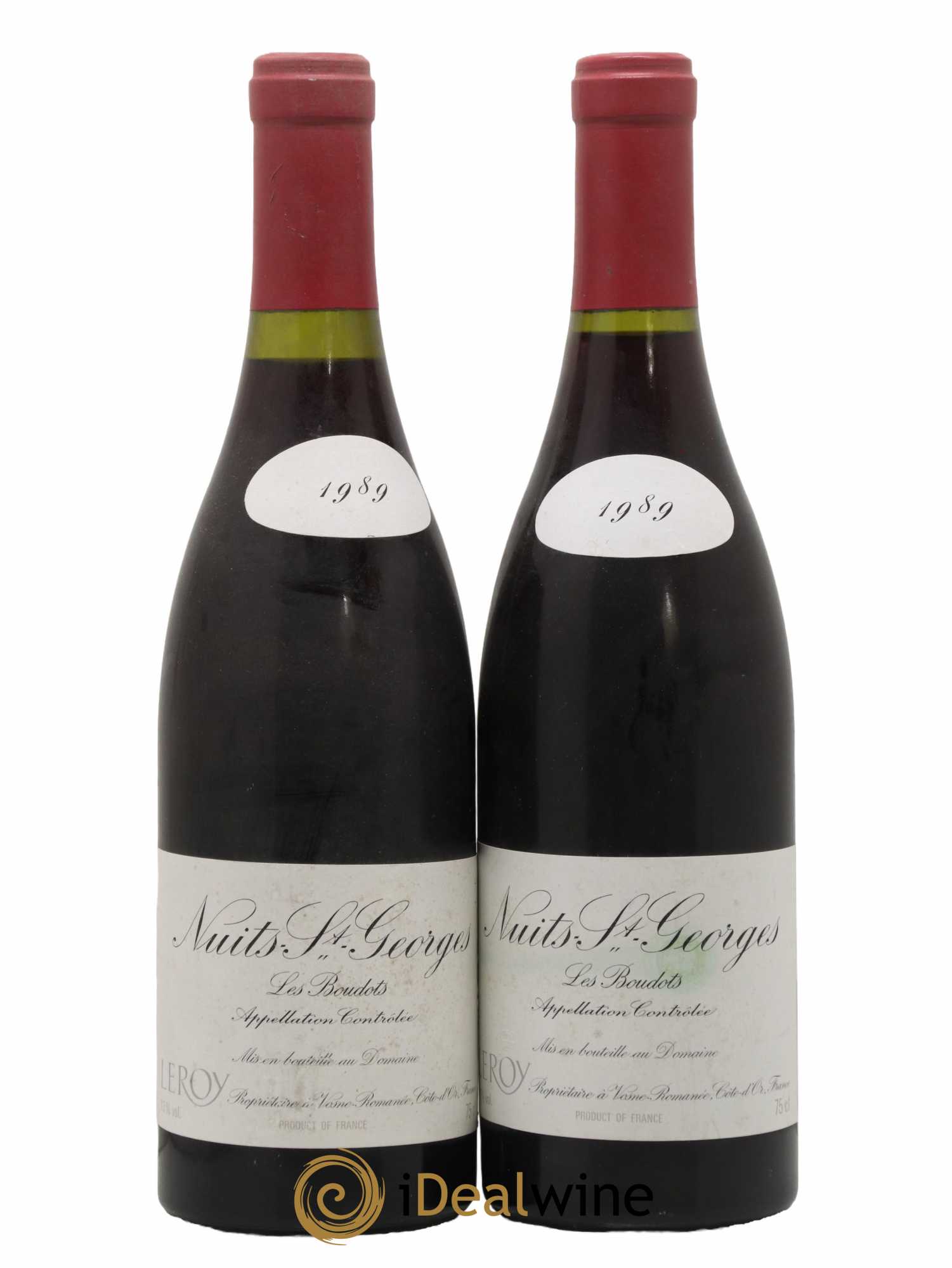 Nuits-Saint-Georges 1er Cru Aux Boudots Leroy (Domaine) 1989 - Lot de 2 bouteilles - 0