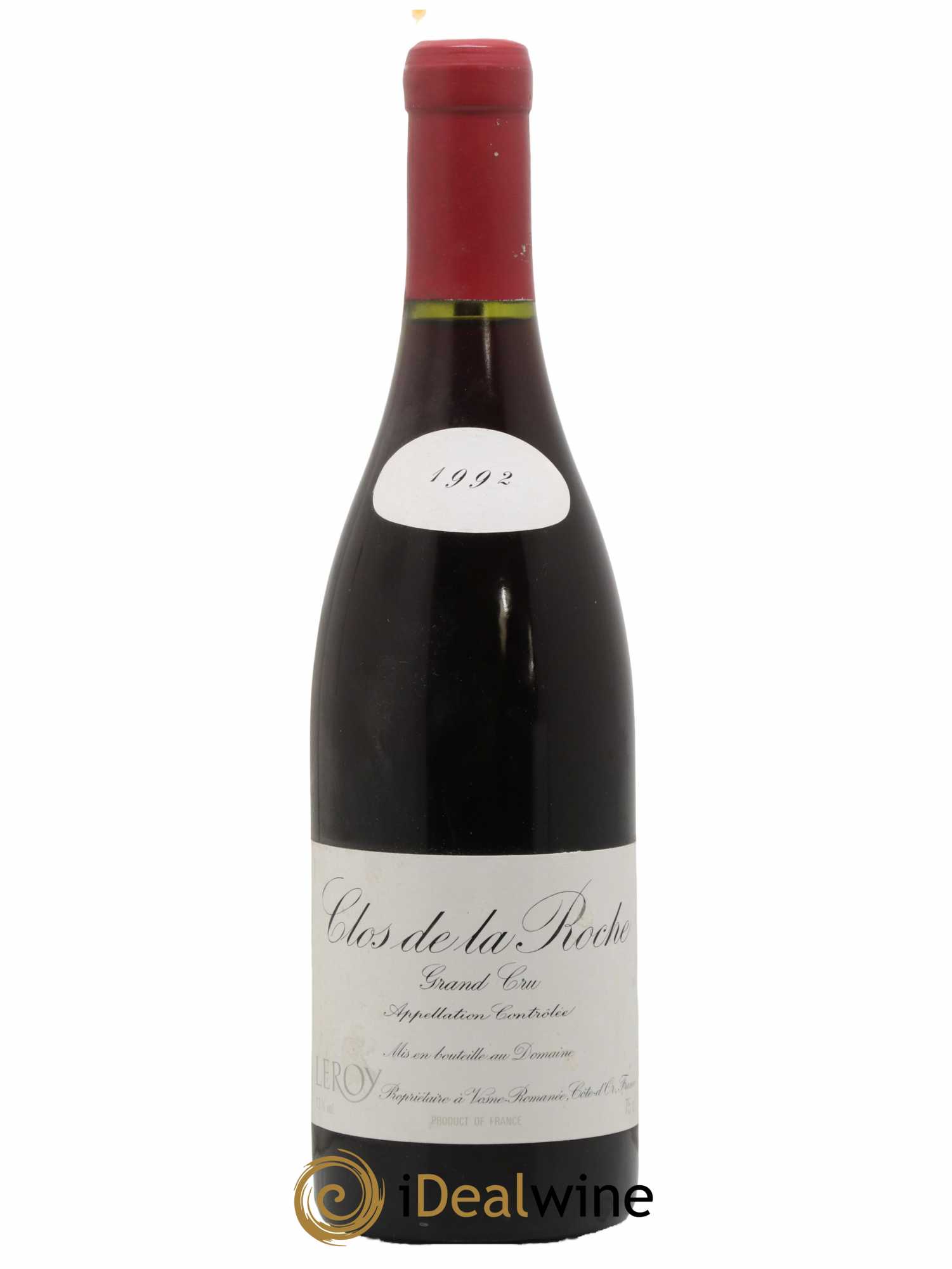 Clos de la Roche Grand Cru Leroy (Domaine) 1992 - Lot de 1 bouteille - 0