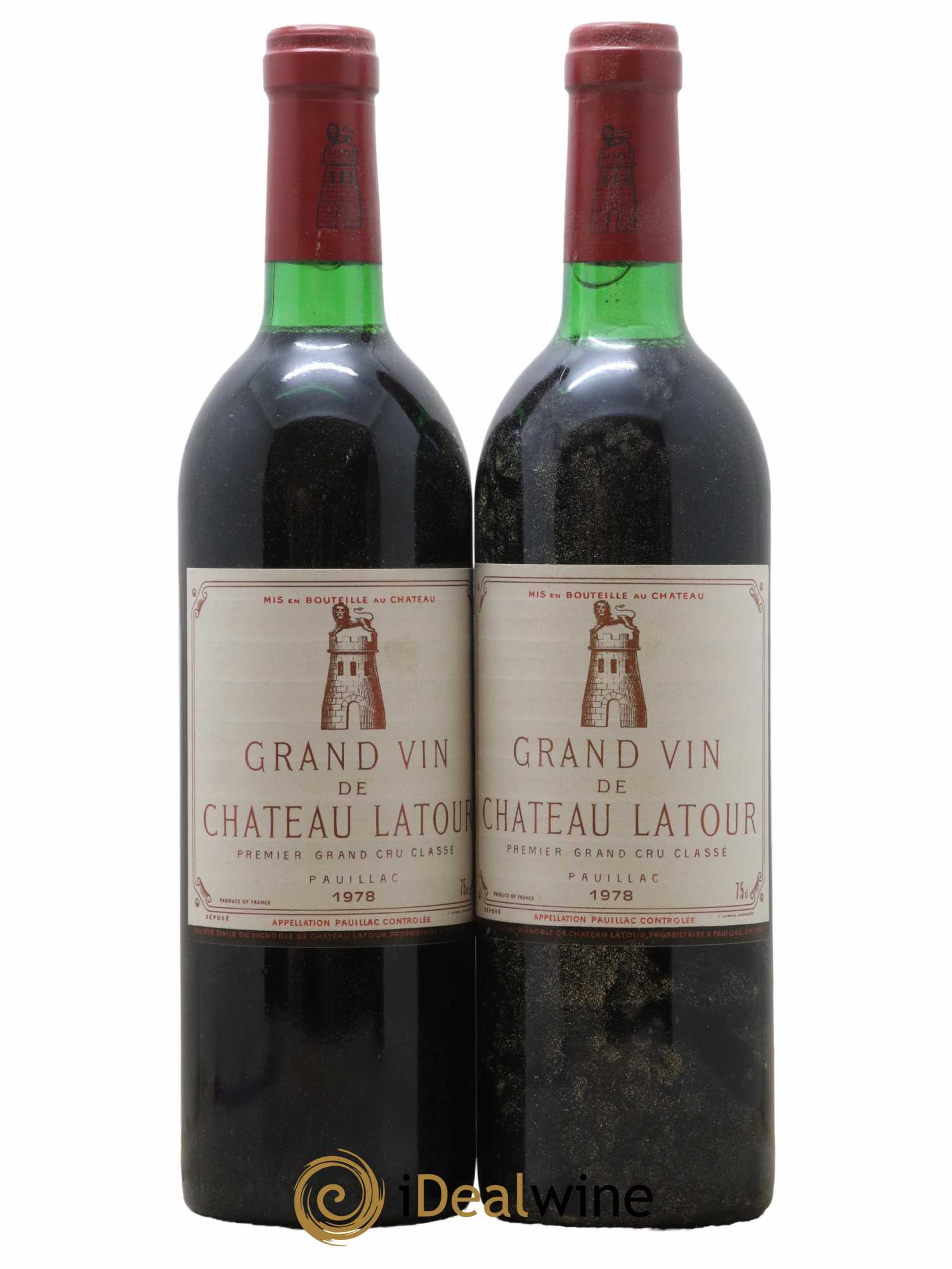 Château Latour 1er Grand Cru Classé 1978 - Lot de 2 bouteilles - 0
