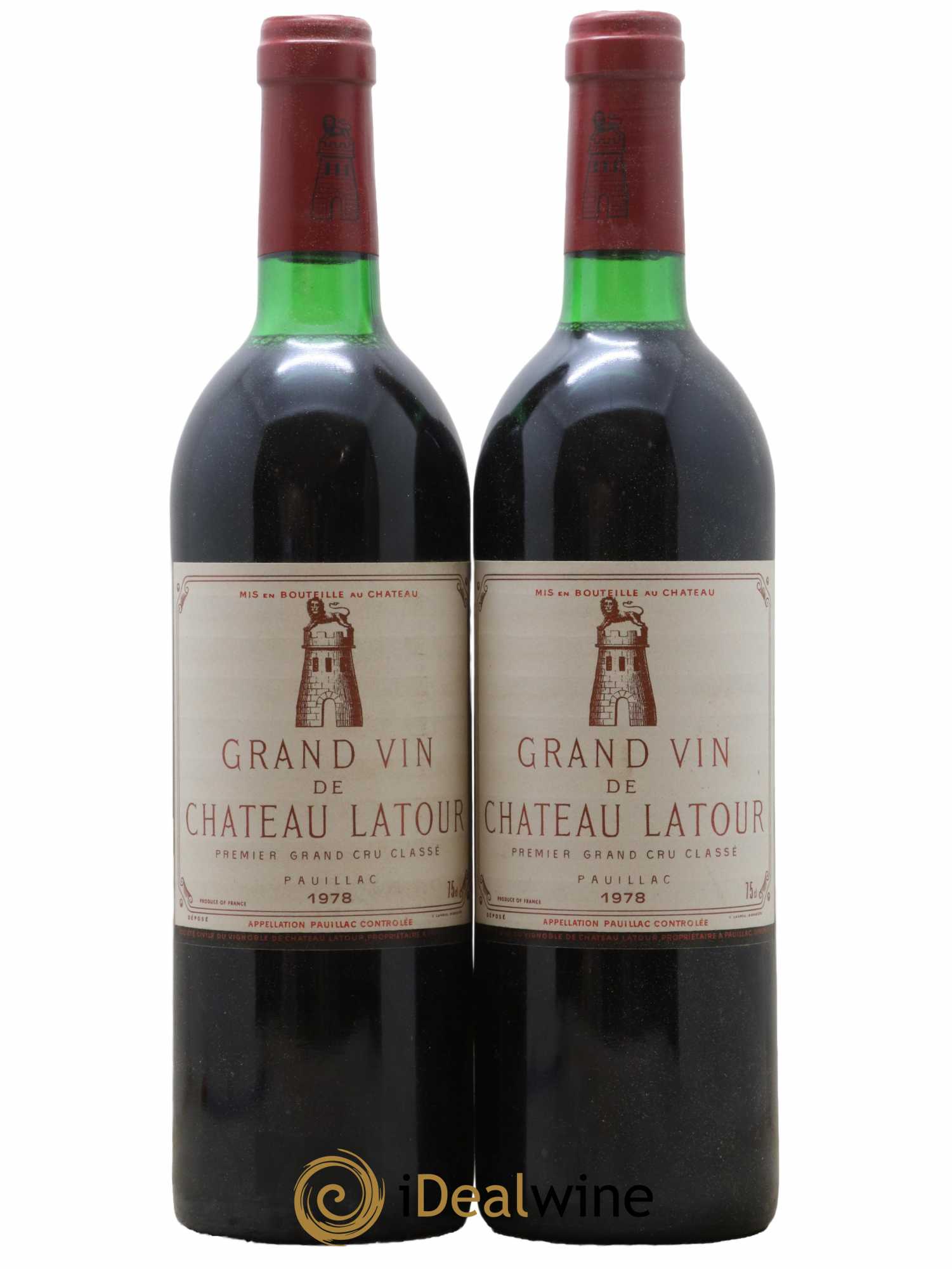 Château Latour 1er Grand Cru Classé 1978 - Lot de 2 bouteilles - 0