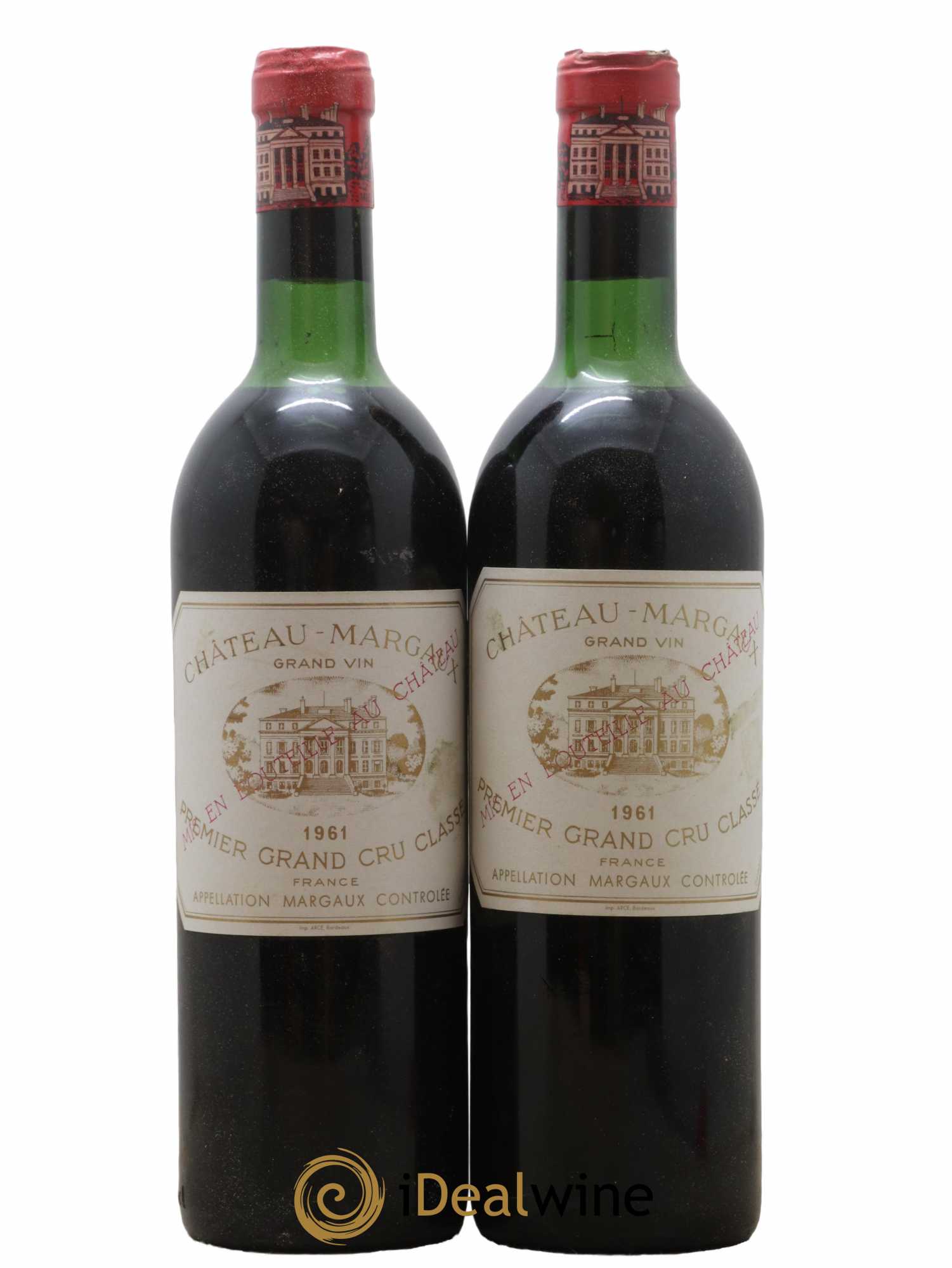 Château Margaux 1er Grand Cru Classé 1961 - Lot de 2 bouteilles - 0