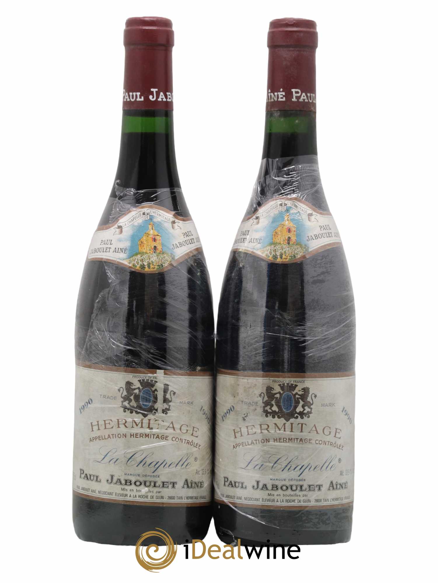 Hermitage La Chapelle Paul Jaboulet Ainé 1990 - Lot de 2 bouteilles - 0