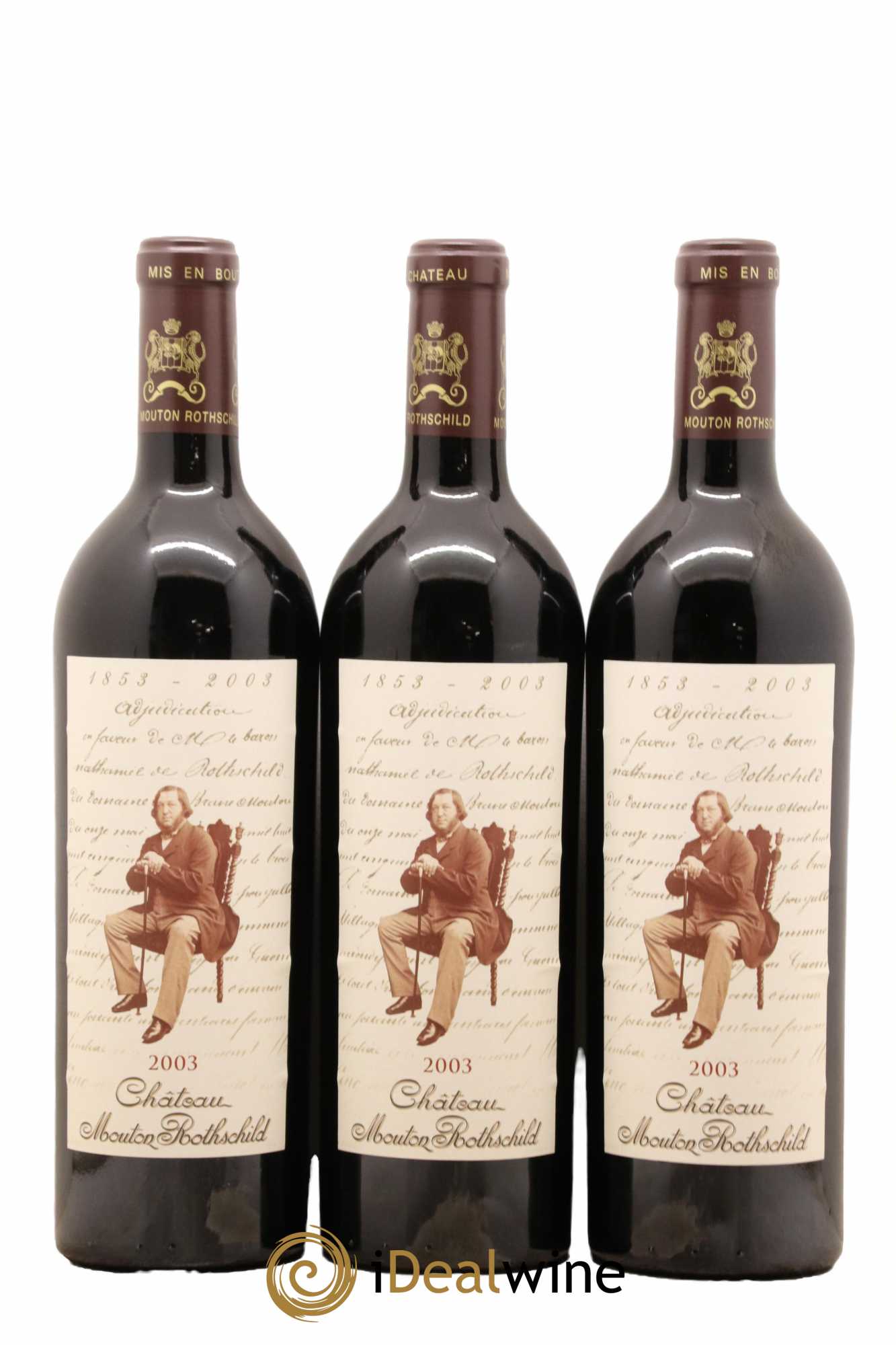Château Mouton Rothschild 1er Grand Cru Classé 2003 - Lot de 6 bouteilles - 1