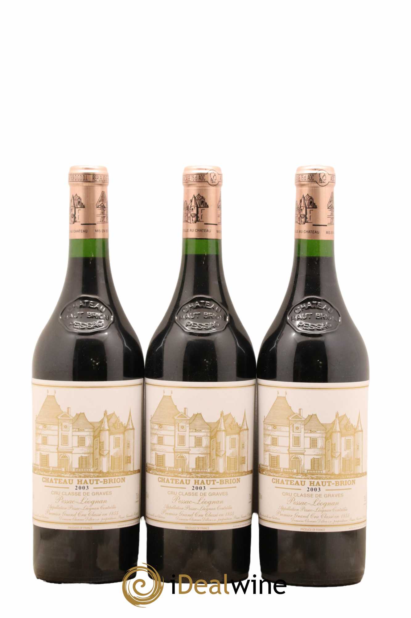 Château Haut Brion 1er Grand Cru Classé 2003 - Lot de 6 bouteilles - 1