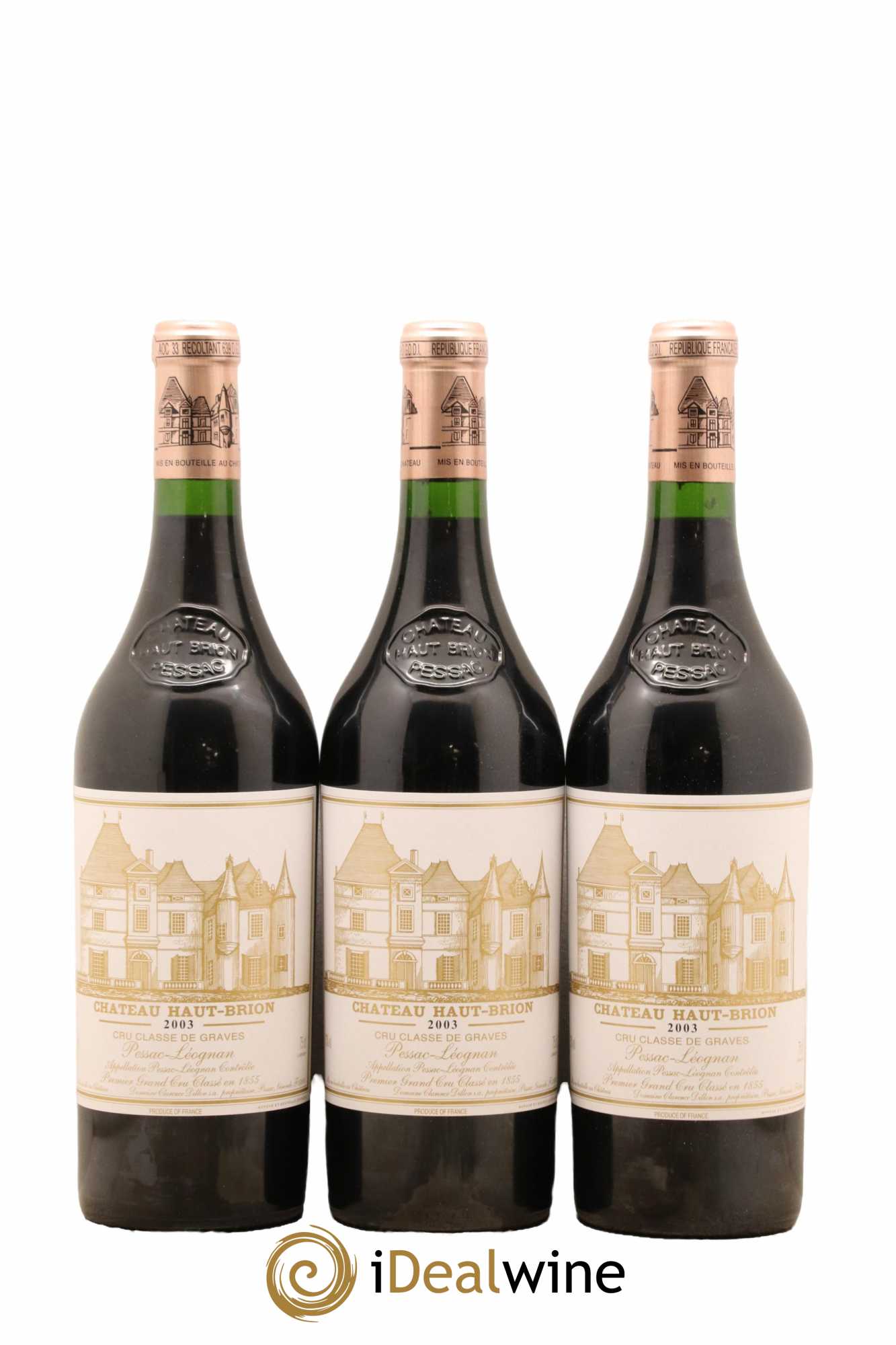 Château Haut Brion 1er Grand Cru Classé 2003 - Lot de 6 bouteilles - 2