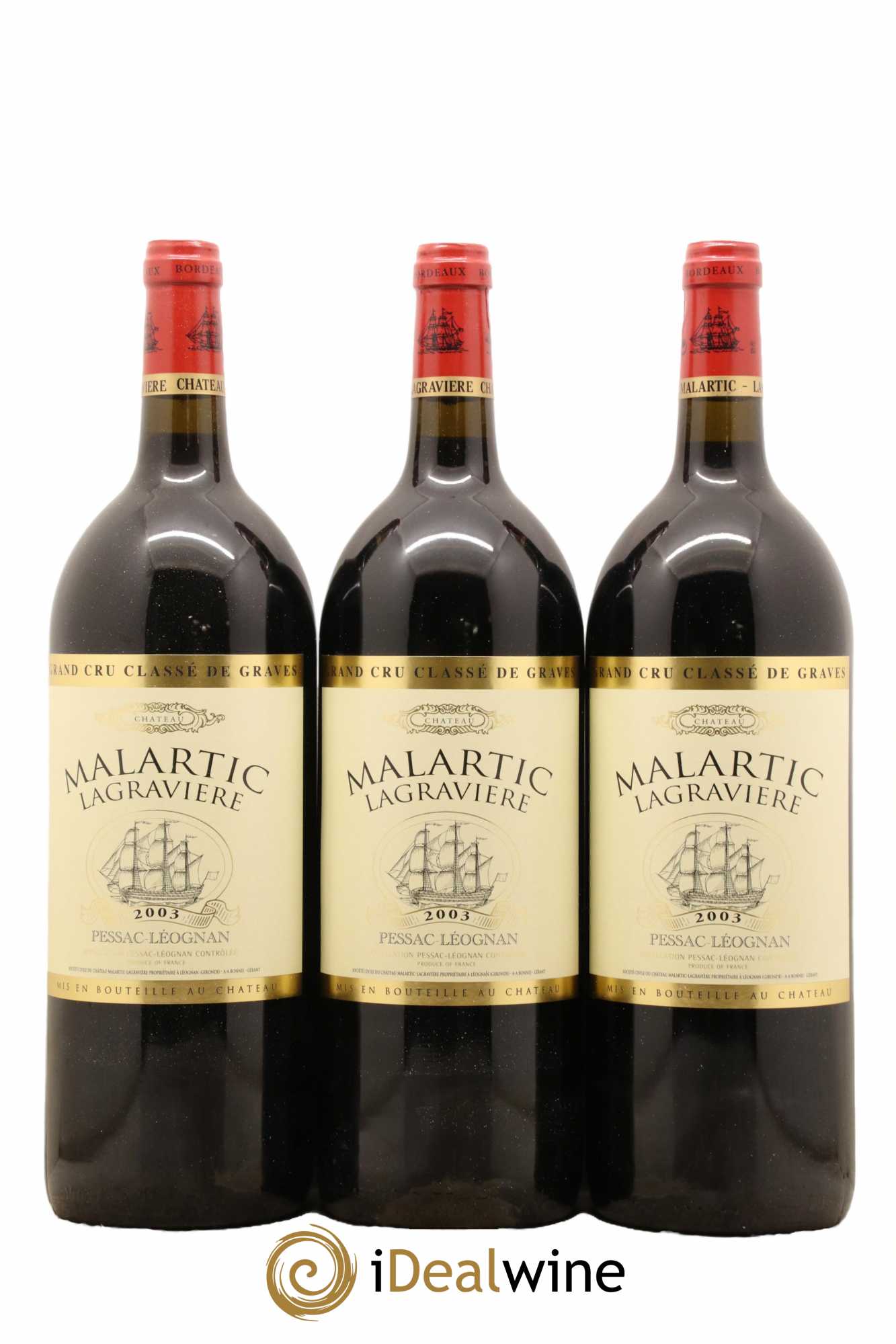 Château Malartic-Lagravière Cru Classé de Graves 2003 - Lot de 6 magnums - 1