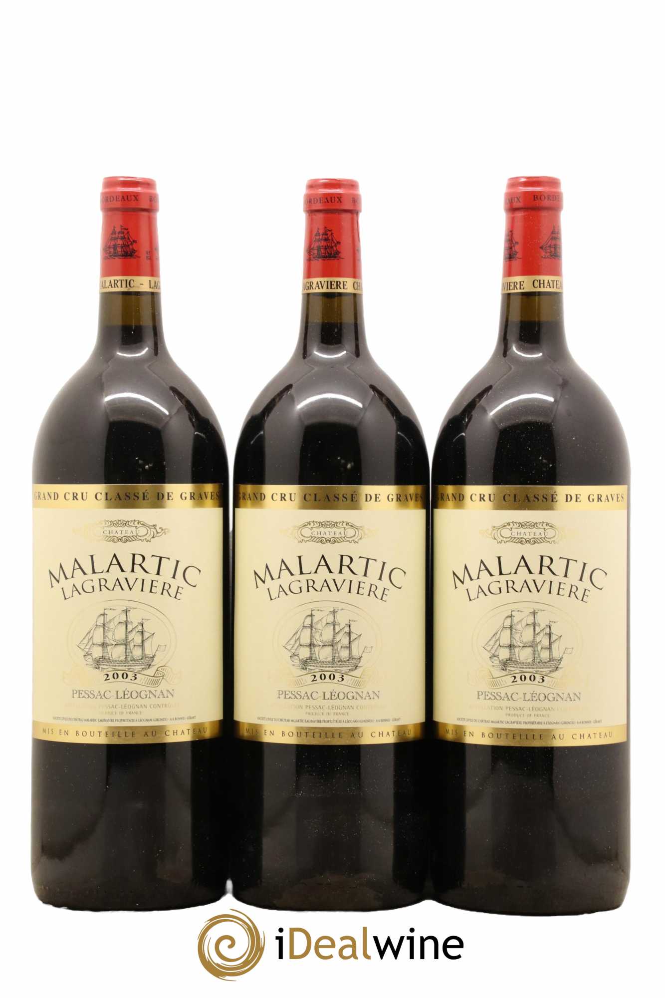 Château Malartic-Lagravière Cru Classé de Graves 2003 - Lot de 6 magnums - 2