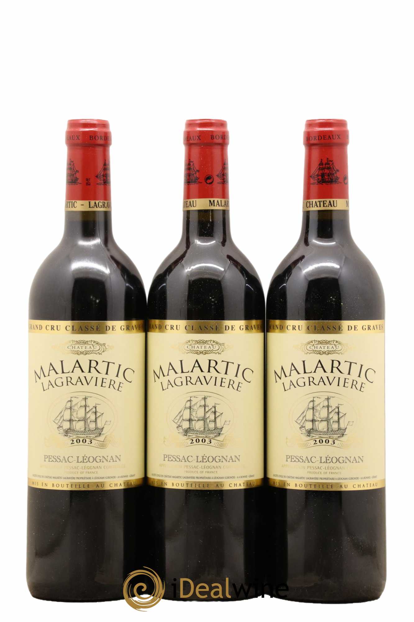 Château Malartic-Lagravière Cru Classé de Graves 2003 - Lot de 12 bouteilles - 4