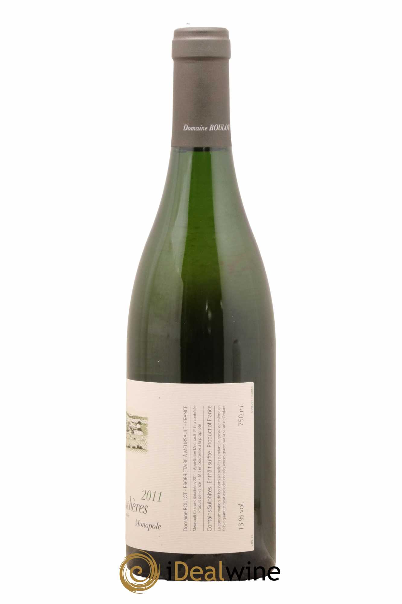 Meursault 1er Cru Clos des Bouchères Roulot (Domaine) 2011 - Lot de 1 bouteille - 1