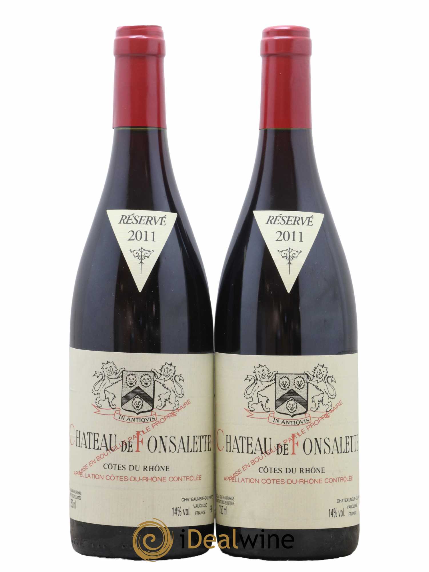 Côtes-du-Rhône Château de Fonsalette Emmanuel Reynaud 2011 - Lot de 2 bouteilles - 0