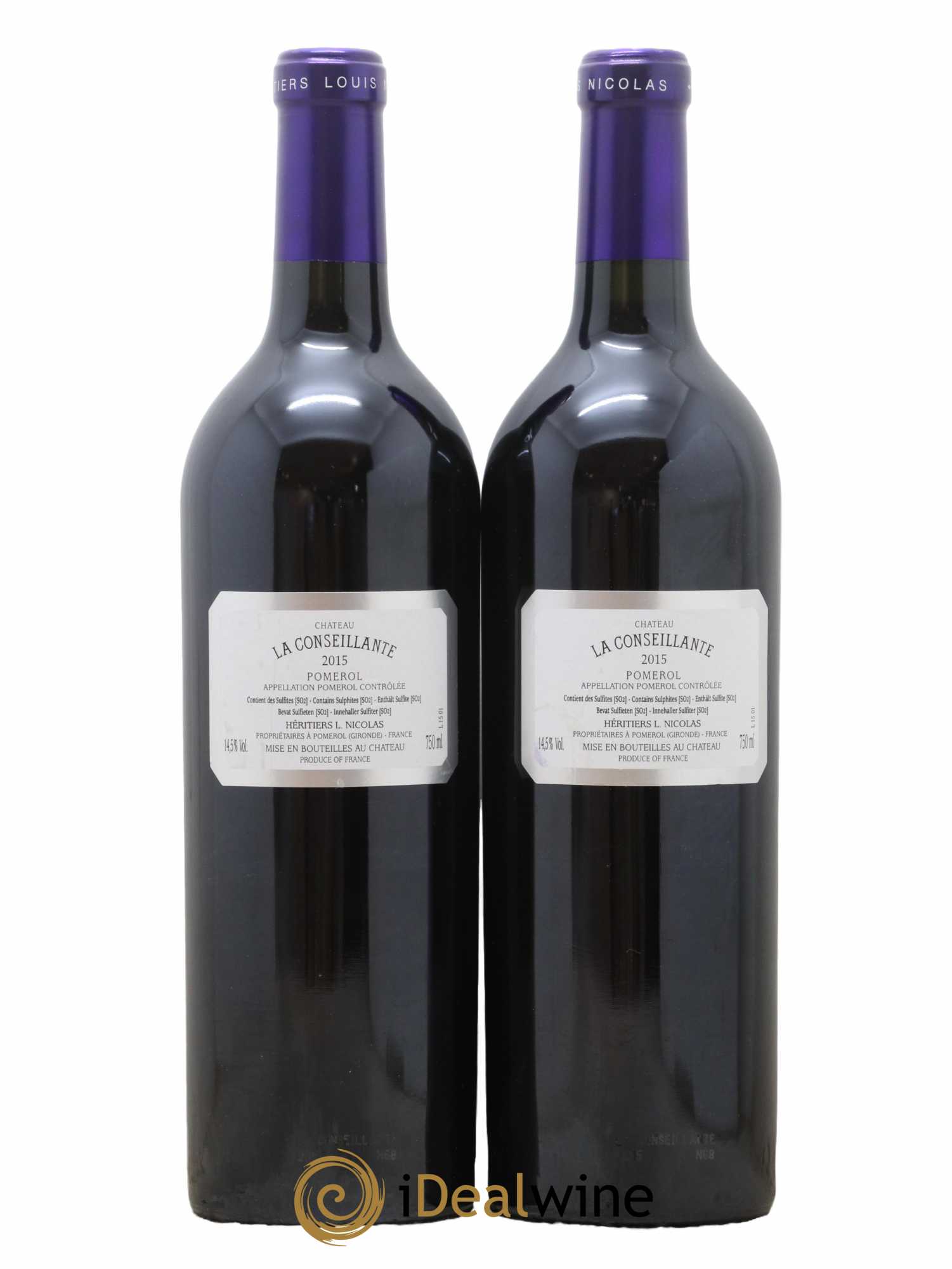 Château la Conseillante 2015 - Lot de 2 bouteilles - 1